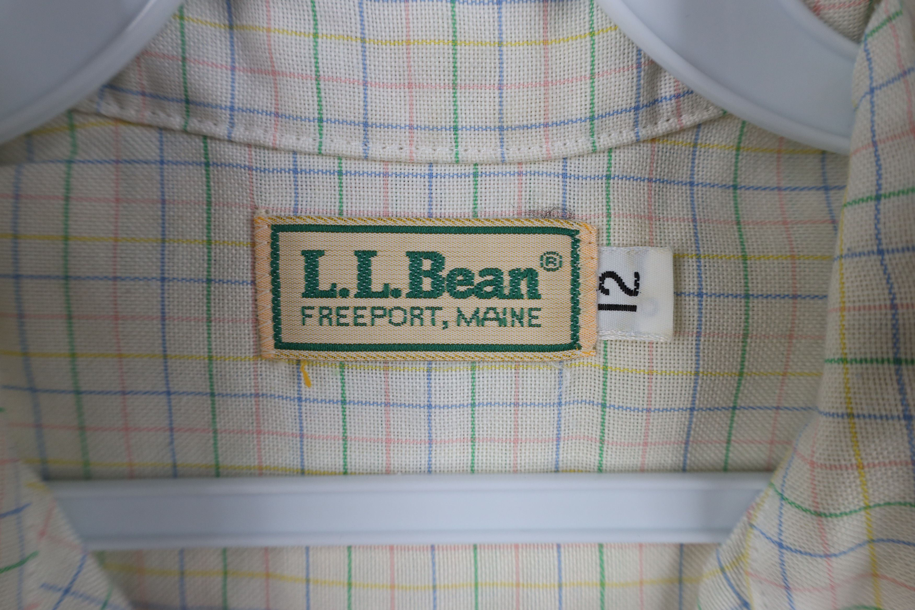 L.L. Bean Vintage 70s LL Bean Plaid Collared Button Down Shirt USA Size XL / US 12-14 / IT 48-50 - 9 Thumbnail