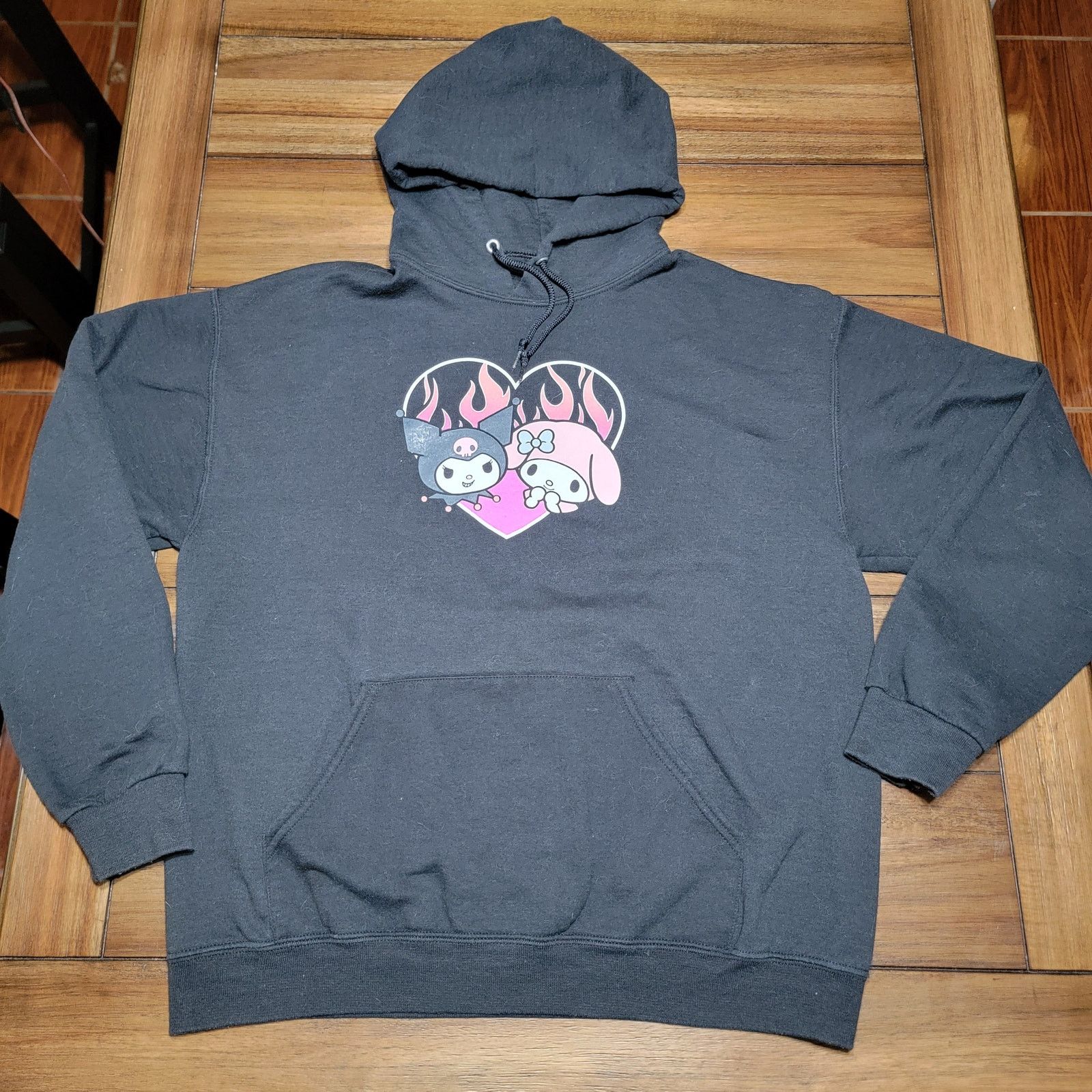 Other Kuromi LS Pullover Unisex Hoodie Kuromi & My Melody - Large Size L / US 10 / IT 46 - 1 Thumbnail