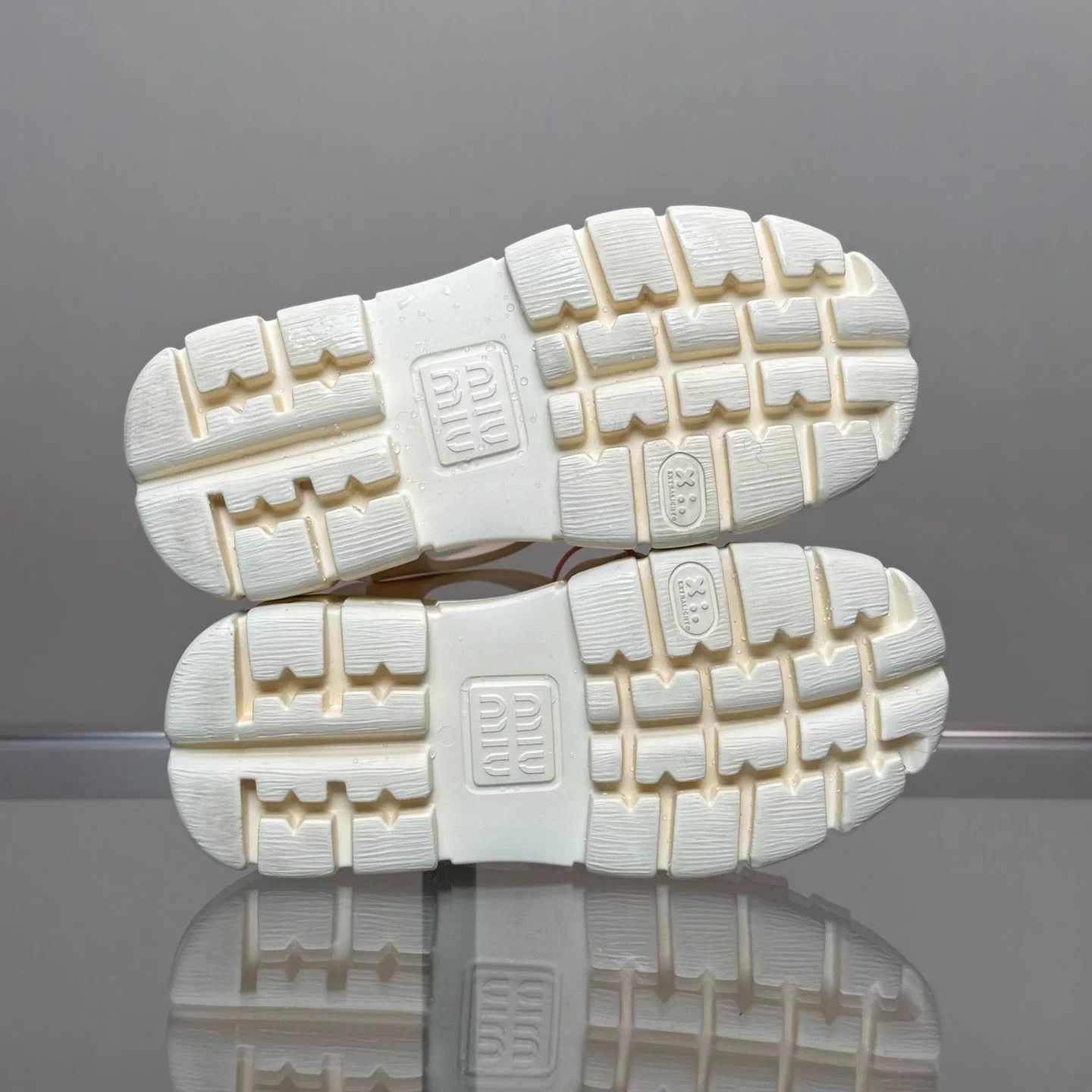 Miu Miu MIU MIU beige thick sole Roman sandals 36 99 DM1641 Size US 5.5 / IT 35.5 - 7 Thumbnail