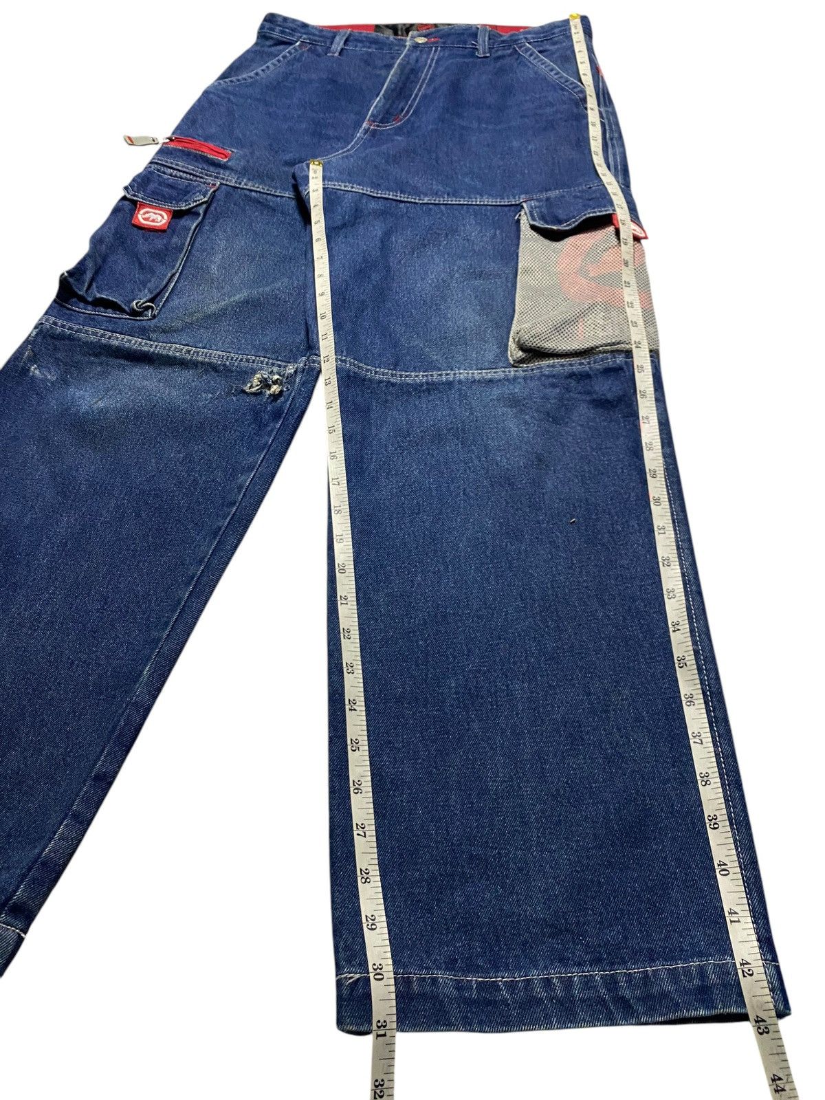 Ecko Unltd. Vintage Ecko Function Super Baggy Cargo Like Jnco Jeans Size US 33 - 17 Thumbnail