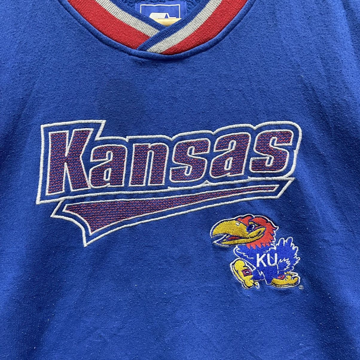 Starter Vintage Starter Kansas Jayhawks NCAA Crewneck Sweatshirt Size US XL / EU 56 / 4 - 3 Thumbnail