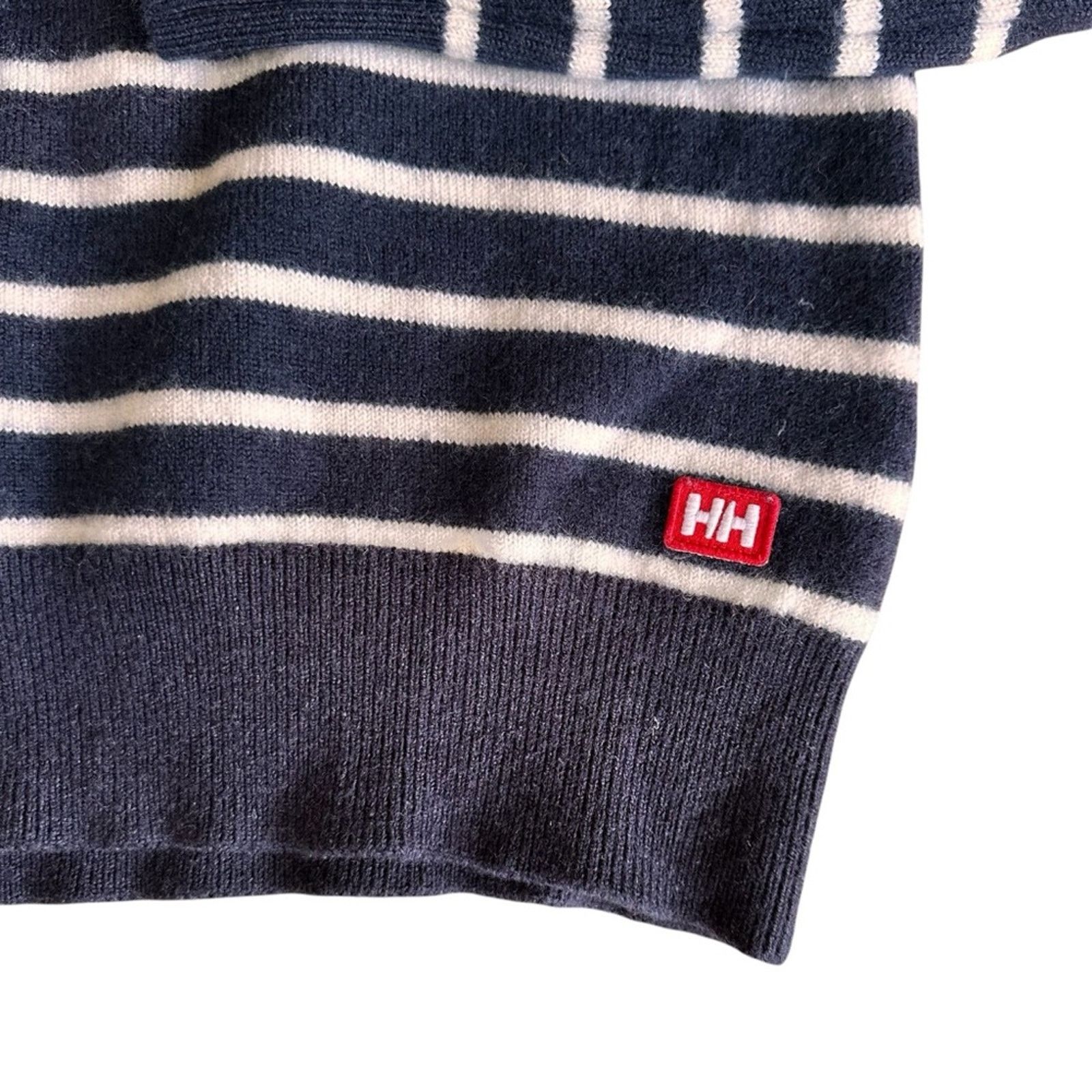 Helly Hansen Helly Hansen Striped Merino Wool Sweater – Blue/White Size S / US 4 / IT 40 - 3 Thumbnail