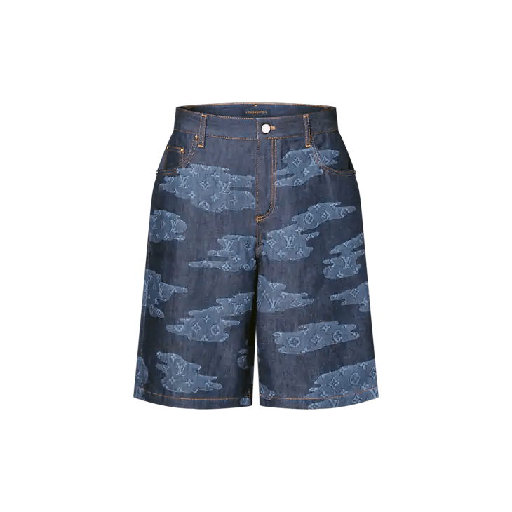 Monogram Chambray Shorts