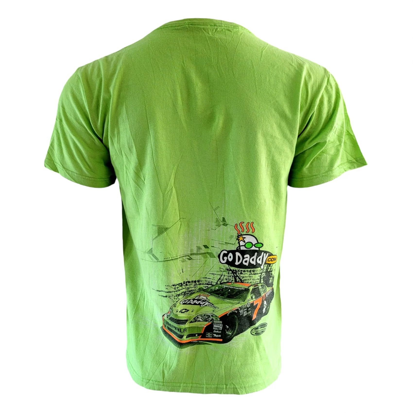 Chase Authentics Chase Authentics NASCAR Danica Patrick GoDaddy T-Shirt M Green Pre-Shrunk Cotton—Vintage? No. Size US M / EU 48-50 / 2 - 6 Thumbnail