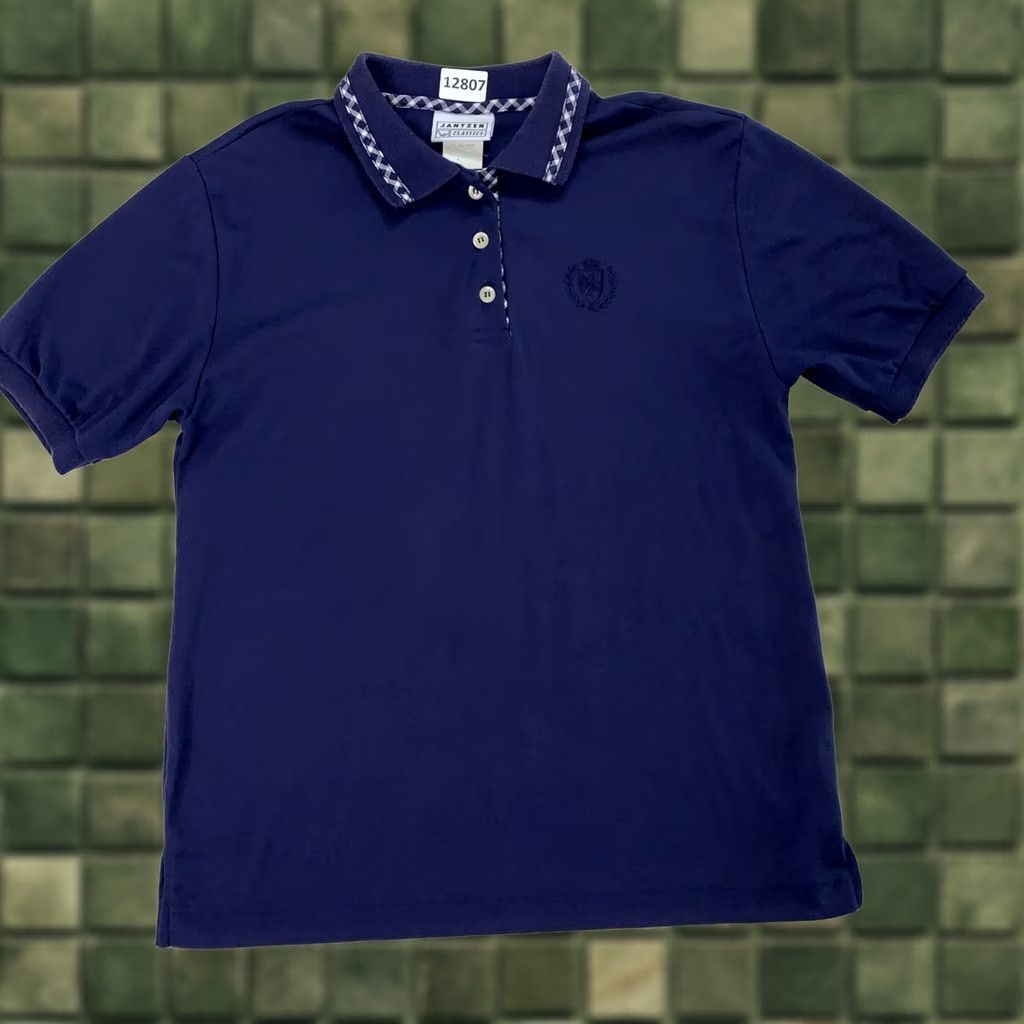 Jantzen VINTAGE Jantzen USA Polo Shirt Golf Mens Blue Large-12807 Size US L / EU 52-54 / 3 - 1 Thumbnail