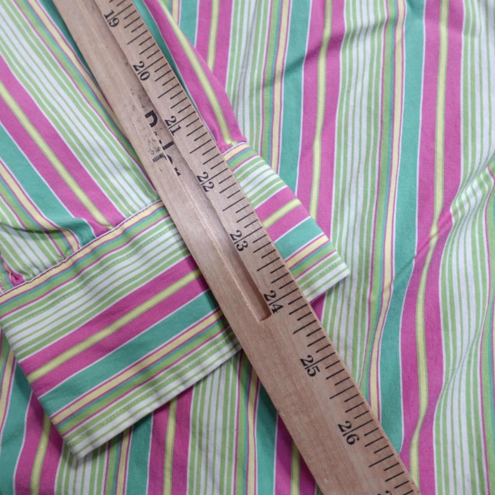 Polo Ralph Lauren Polo Ralph Lauren Shirt Medium Green Striped Polo Ralph Lauren Shirt M Green Striped Button-Up Long Sleeve Cotton Adult Mens Size US M / EU 48-50 / 2 - 8 Thumbnail