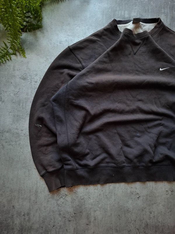 Nike × Vintage 90s Nike Vintage Mini Swoosh Oversize Sweatshirt Size US XL / EU 56 / 4 - 2 Thumbnail
