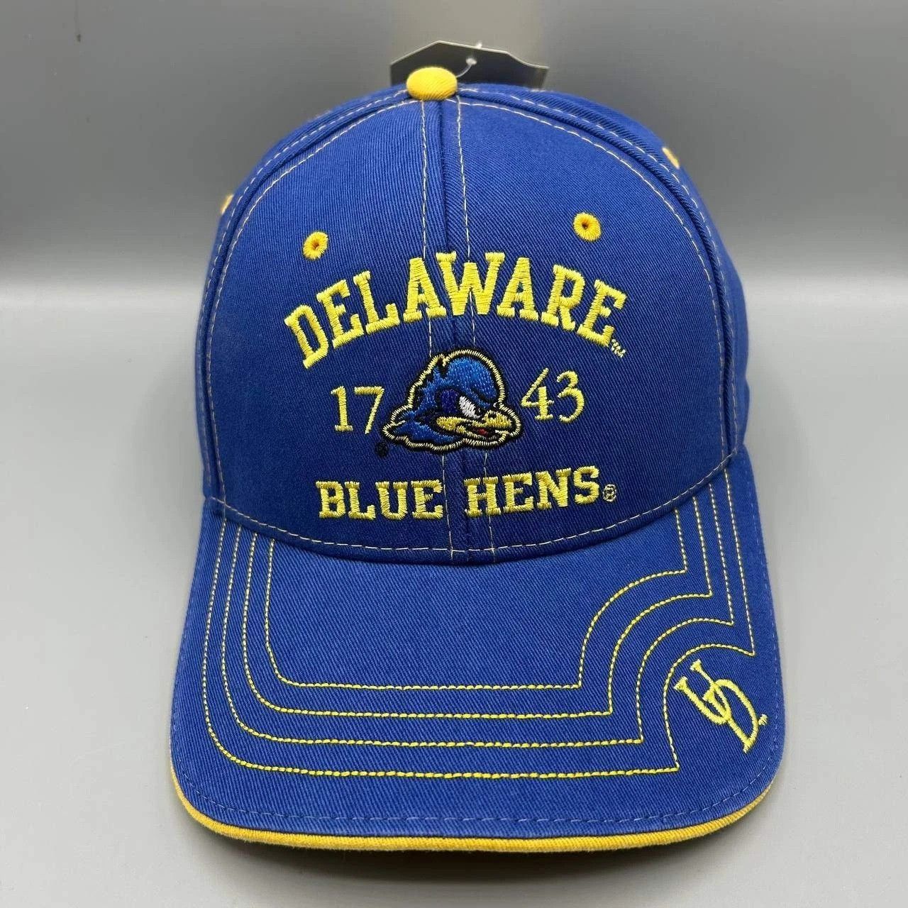 The Game Vintage University of Delaware Blue Hens Hat NCAA Strap Back Size ONE SIZE - 1 Thumbnail