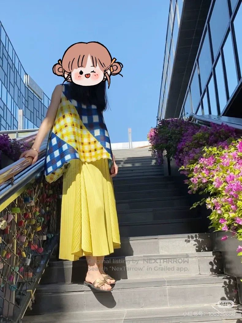 Issey Miyake Issey Miyake size:1 Petal Skirt Yellow Size 22" - 4 Thumbnail