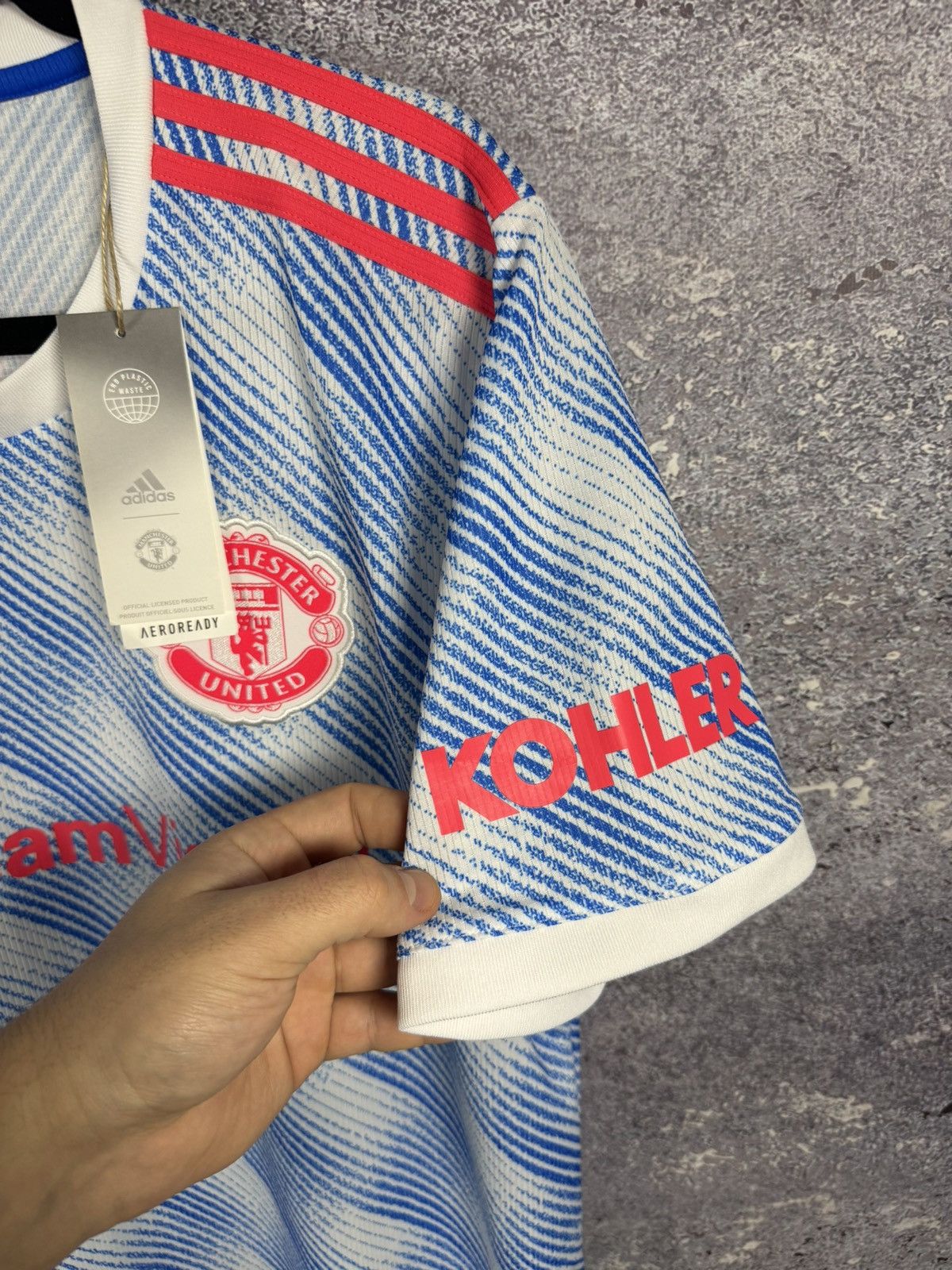 Adidas × Vintage NWT CAVANI Manchester United 2021/22 Away Adidas Jersey Size US L / EU 52-54 / 3 - 7 Thumbnail