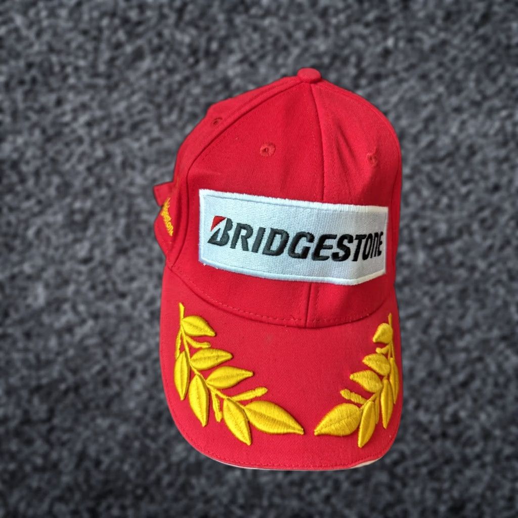 Vintage Bridgestone Podium Trophy Red Baseball Cap Baseball Cap Men One Size Red Size ONE SIZE - 1 Thumbnail