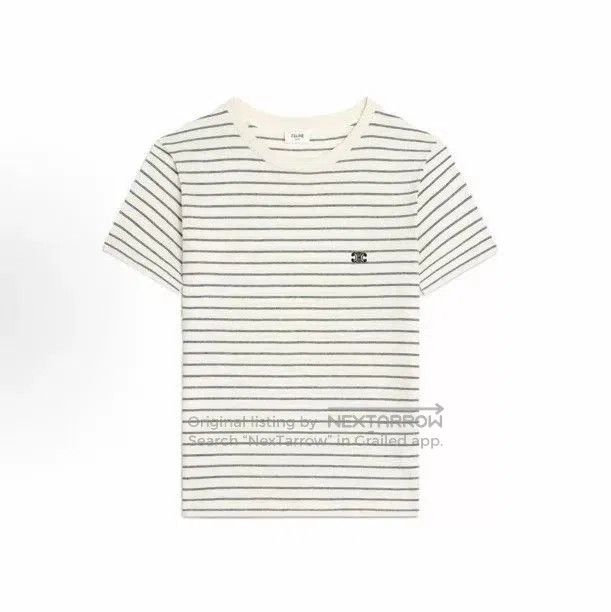 Celine Celine Triomphe Striped Short. Size US S / EU 44-46 / 1 - 1 Thumbnail