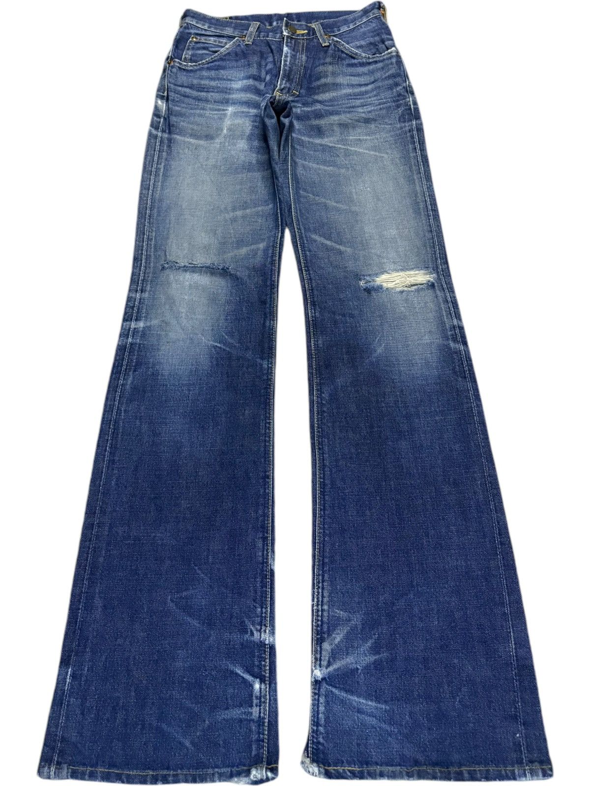 Lee Vintage Lee Riders Mud Wash Distressed Bootcut Flare Jeans Size US 26 / EU 42 - 1 Thumbnail