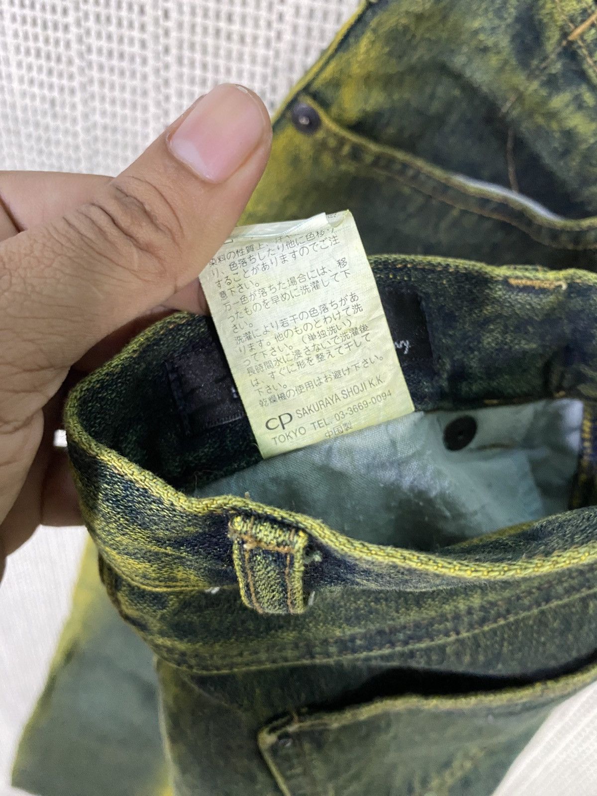 Japanese Brand Japanase bramd F.M.N flared denim yellow wash Size US 28 / EU 44 - 9 Thumbnail