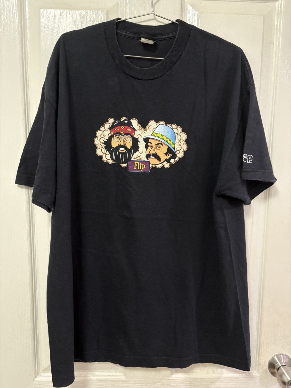 Flip Skateboards × Vintage Vintage 90's FLIP SKATEBOARDS CHEECH & CHONG Size US XL / EU 56 / 4 - 1 Thumbnail