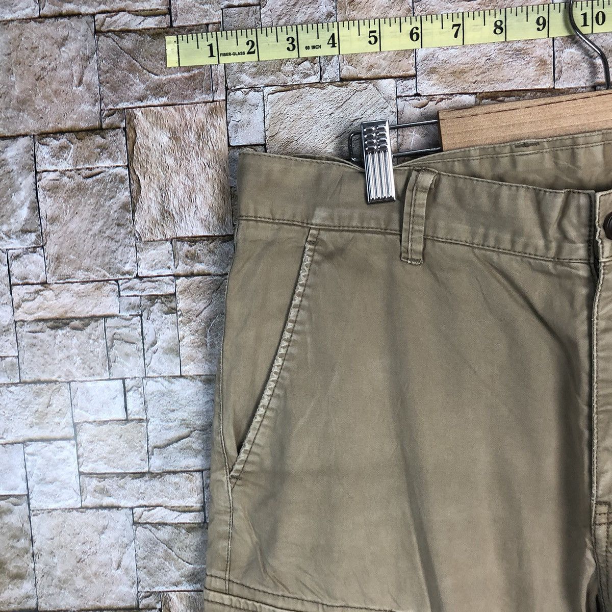 Japanese Brand Uniqlo Brown utility tactical Cargo Multipocket Pants #A342 Size US 32 / EU 48 - 8 Thumbnail