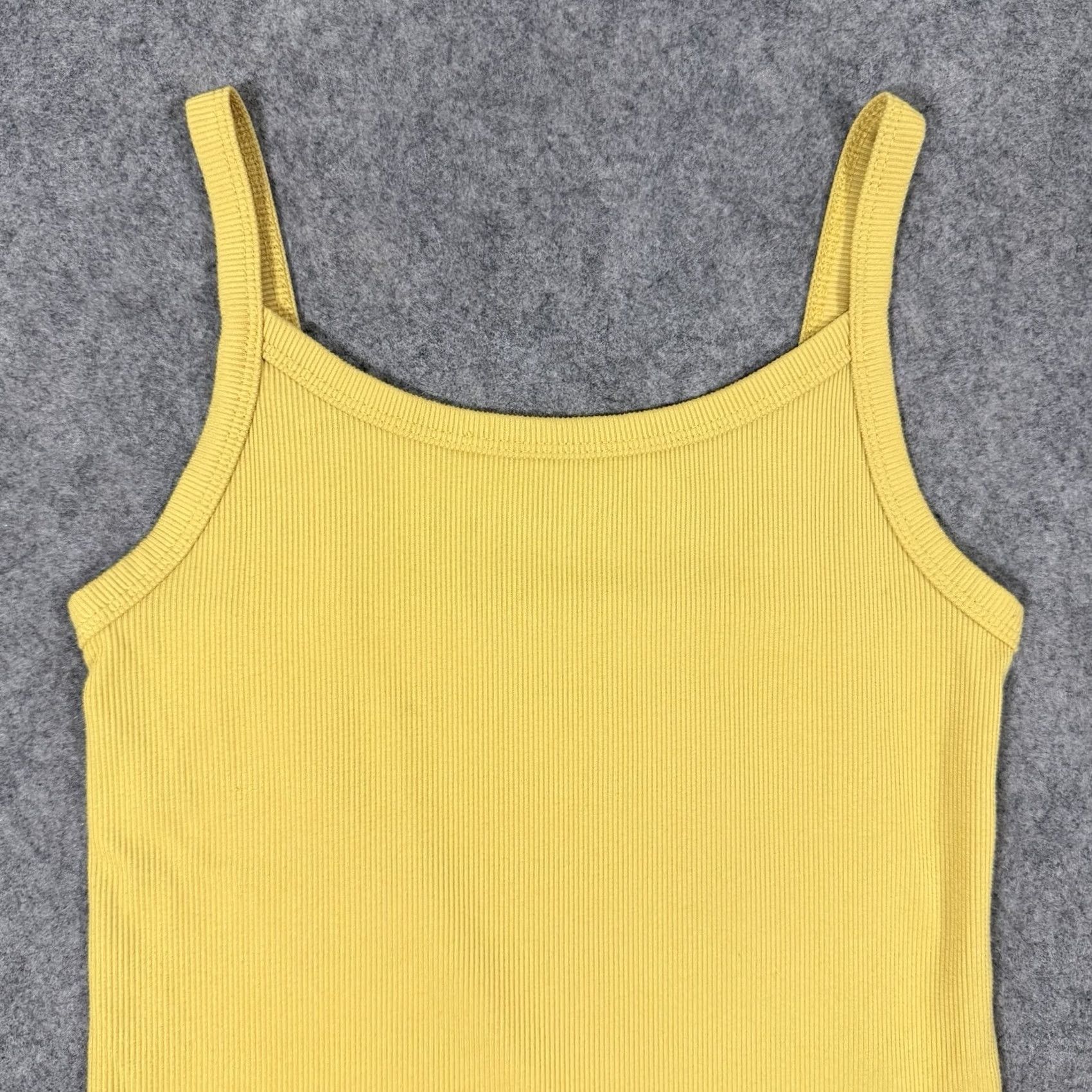 Vintage No Boundaries Yellow Ribbed Tank Top Women's Size Small (3-5) Sleeveless Size S / US 4 / IT 40 - 2 Thumbnail