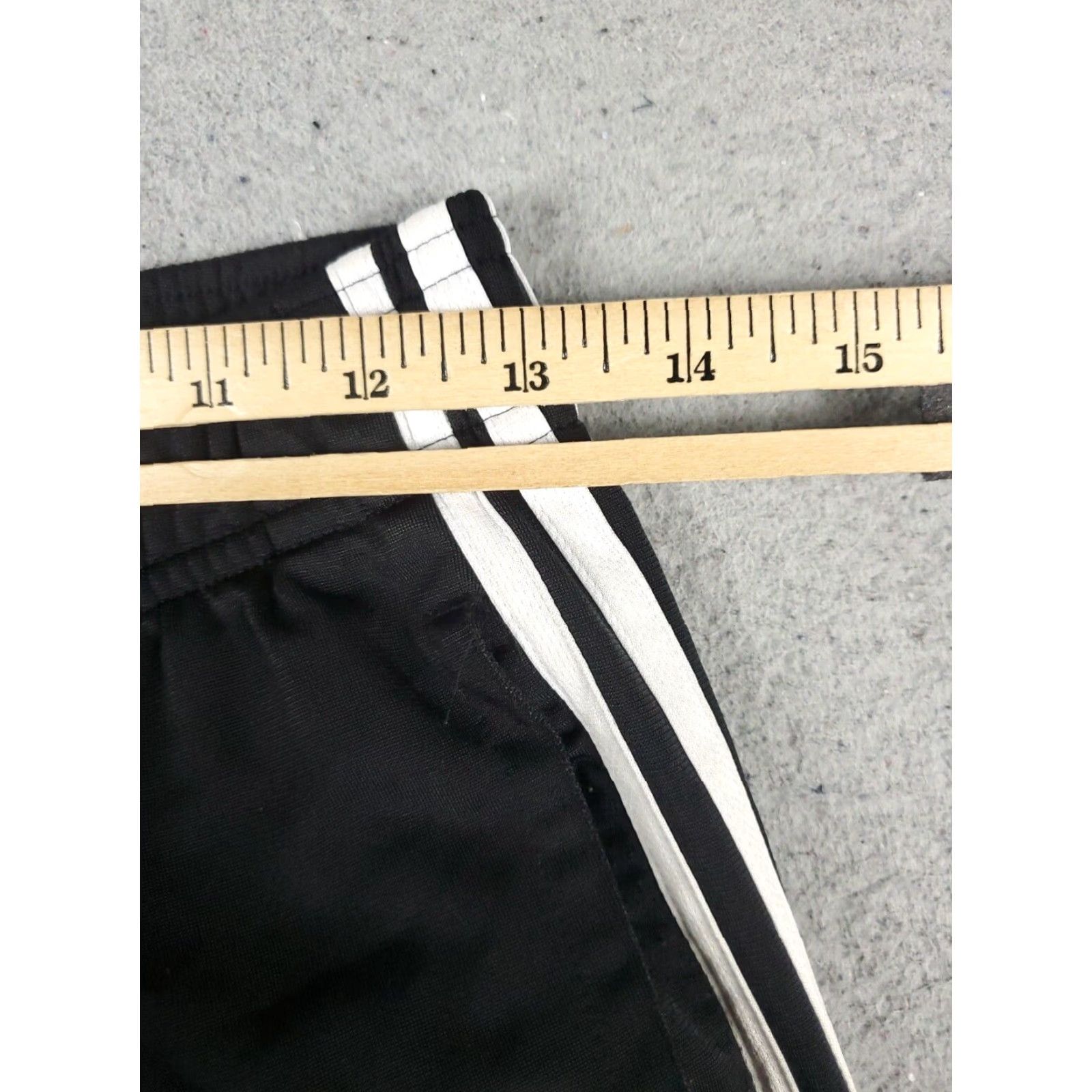 Adidas Adidas Pants Mens Small Black Running Track Sweatpants Joggers Size US 29 - 3 Thumbnail