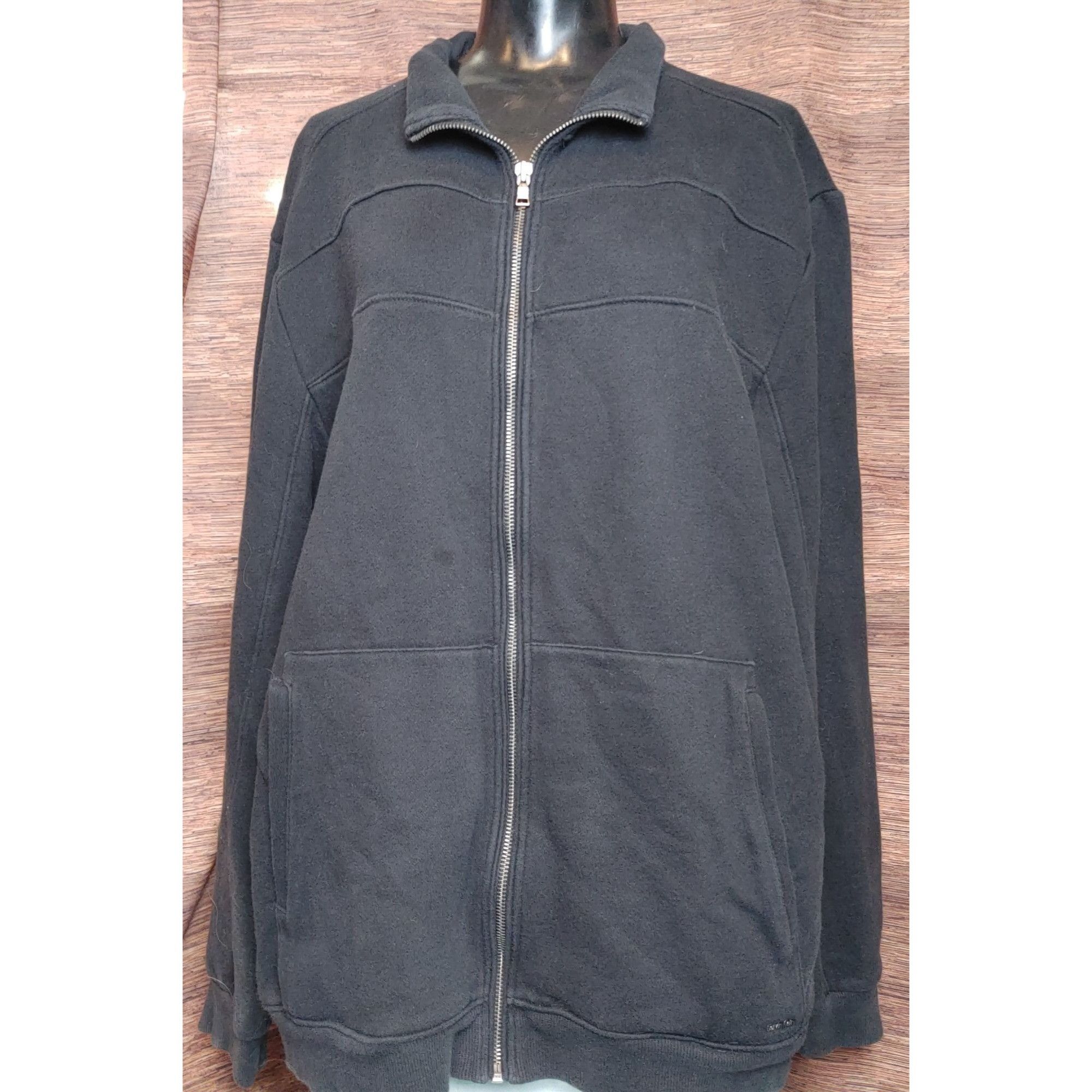 Calvin Klein CK Calvin Klein Black Zip Up Sweat Jacket Size Large Size US L / EU 52-54 / 3 - 1 Thumbnail