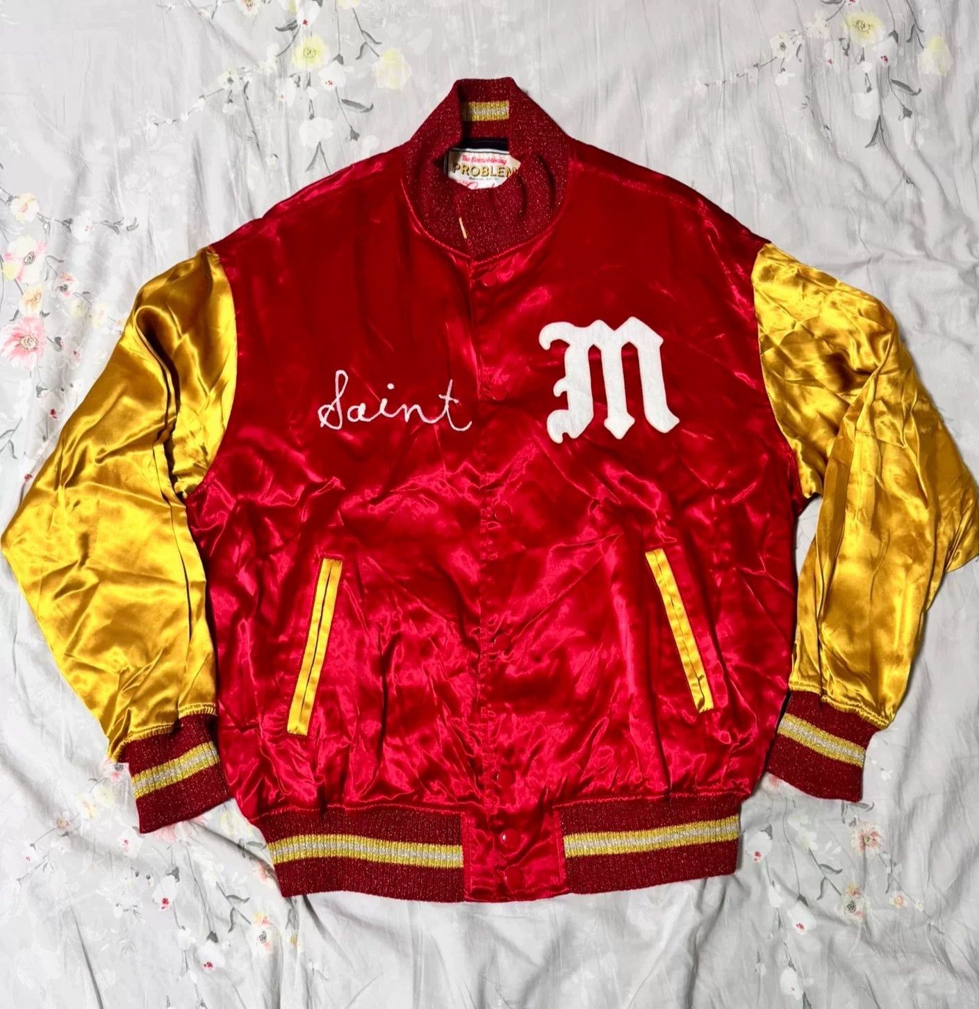 Saint Michael Saint Michael 23SS Red/Yellow Yokosuka Varsity Jacket L Size US L / EU 52-54 / 3 - 1 Thumbnail