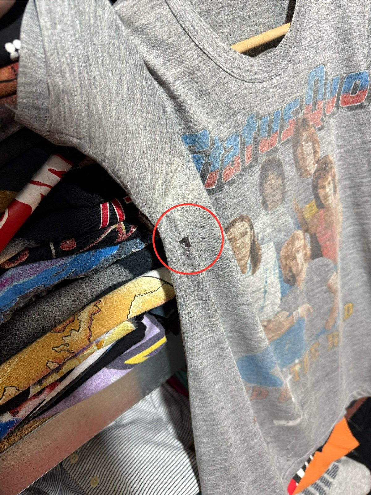 Band Tees × Vintage Vintage Status Quo End Of The Road Tour 1984 T-Shirt Y2K Size US L / EU 52-54 / 3 - 7 Thumbnail