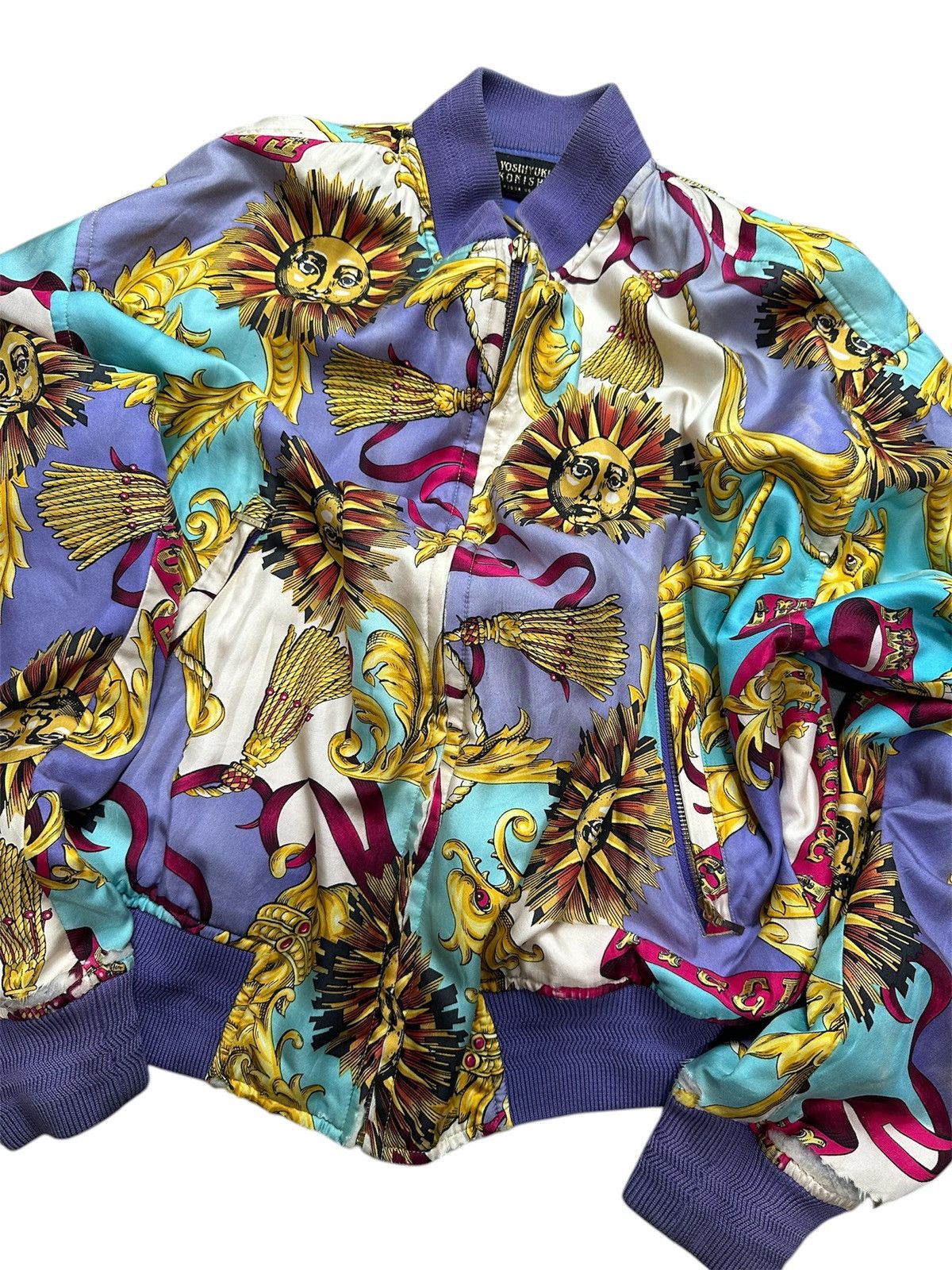 Yoshiyuki Konishi 90s FICCE by Yoshiyuki Konishi 3D SUNS DISTRESSED JACKET Size US XL / EU 56 / 4 - 3 Thumbnail
