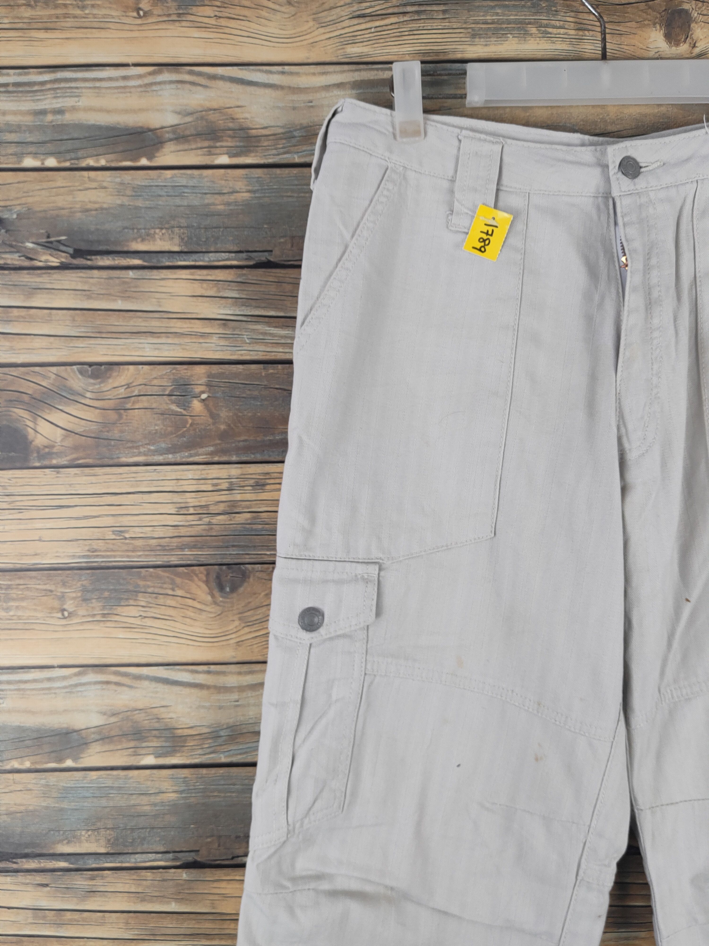Japanese Brand DL Japanese Brand Gray Multipocket Cargo Pants #1789 Size US 31 - 3 Thumbnail