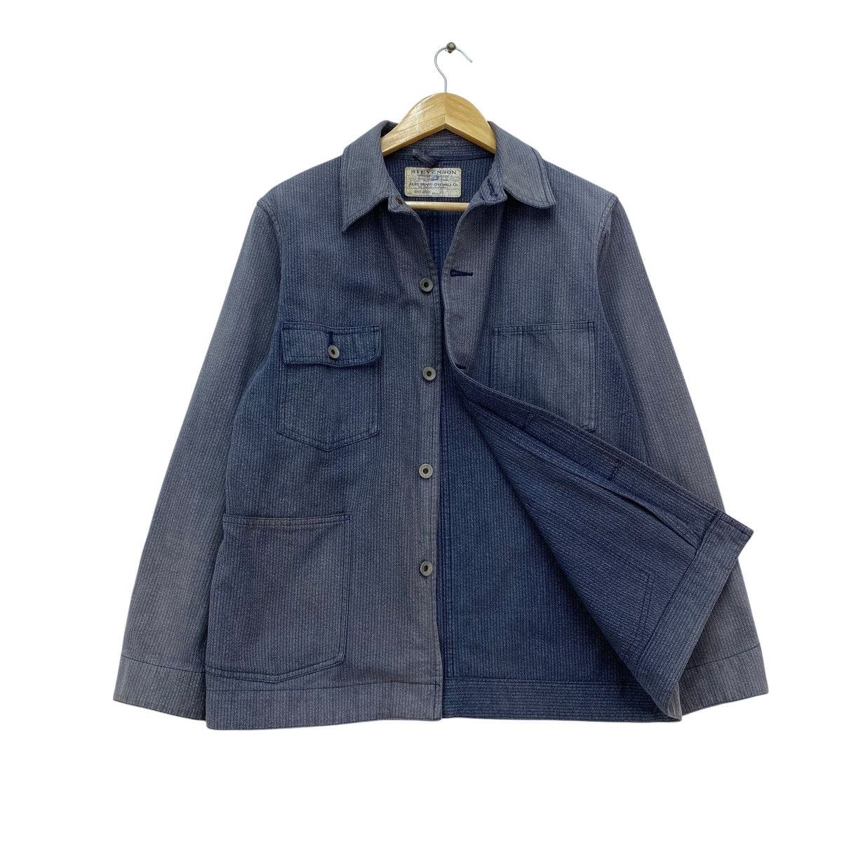 Stevenson Overall Co. 🔥 Vintage Faded Stevenson Overall Co. Workwear Jacket Size US S / EU 44-46 / 1 - 3 Thumbnail