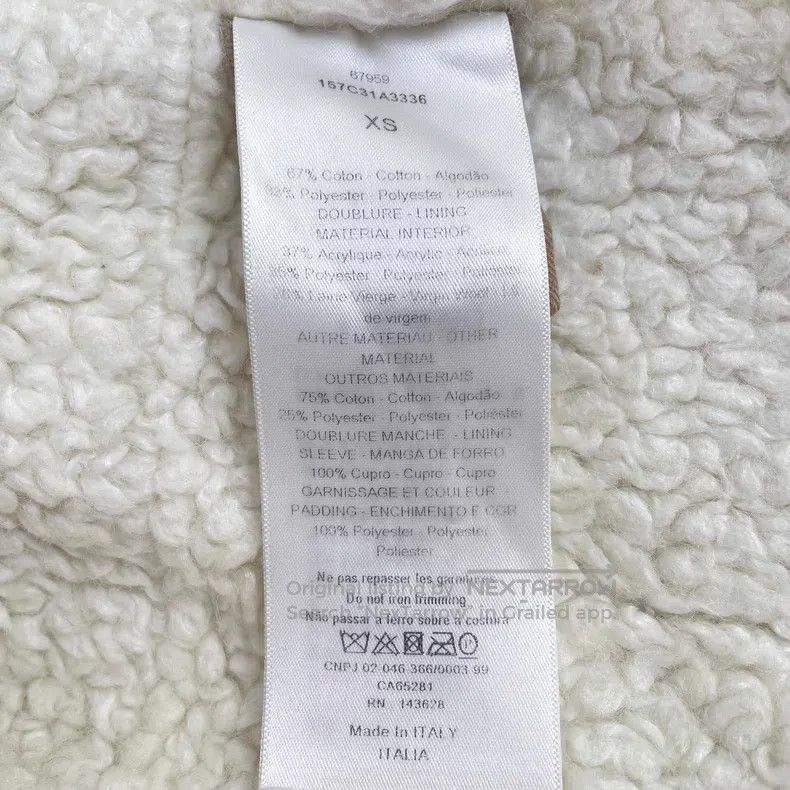 Dior Dior Brown logo letter cotton hooded half-zipper long-slee Size XS / US 0-2 / IT 36-38 - 8 Thumbnail