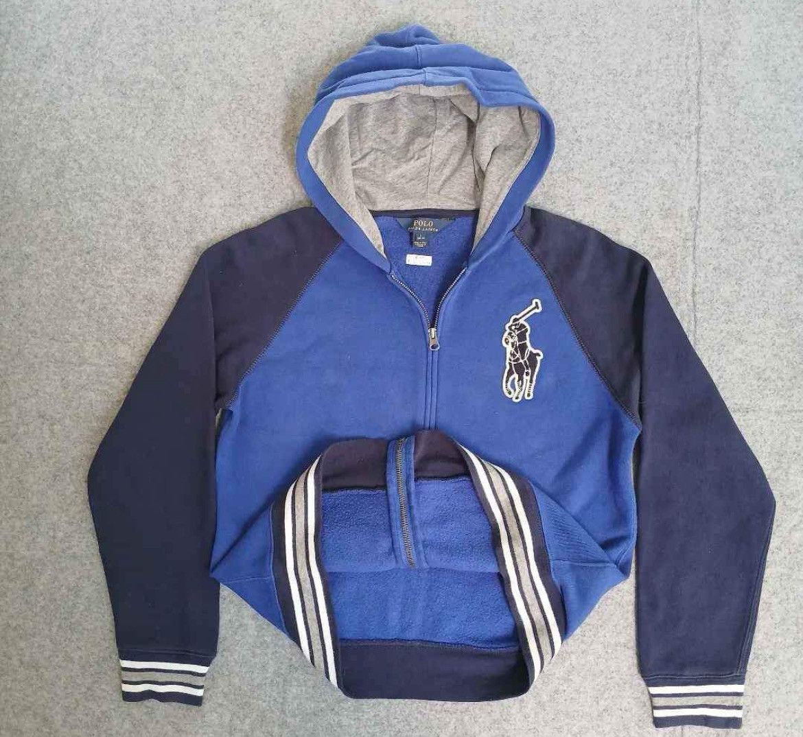 Polo Ralph Lauren × Vintage Vintage Zip Hoodie Polo Ralph Lauren Size US L / EU 52-54 / 3 - 5 Thumbnail