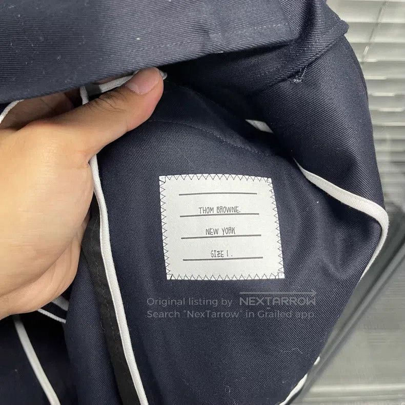 Thom Browne Thom Browne Double-Sleeve Gold Button Suit Jacket Size US S / EU 44-46 / 1 - 4 Thumbnail