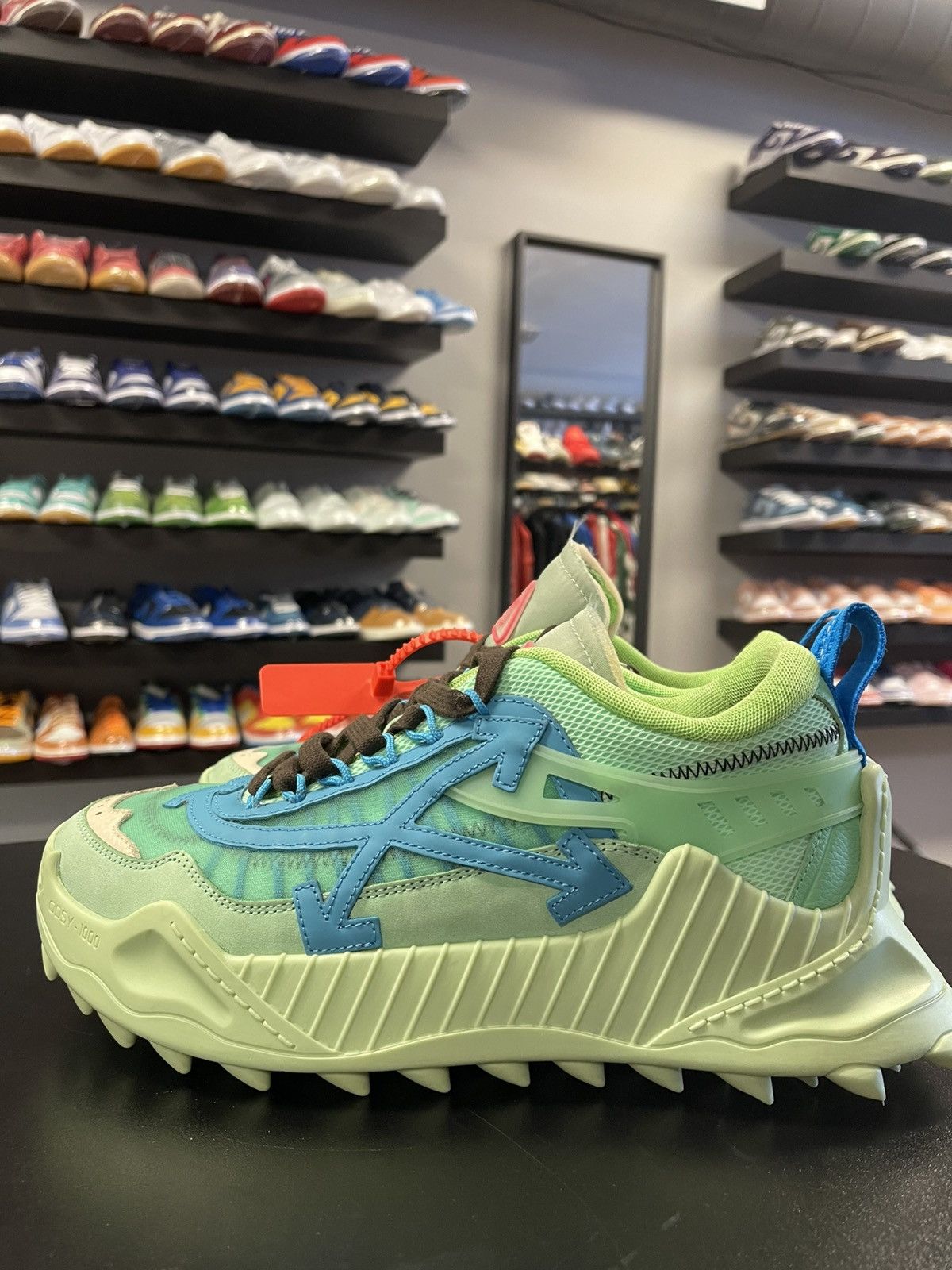 Off-White Size 9/42EU - Off White Odsy 1000 Sneakers Virgil Green Size US 9 / EU 42 - 6 Thumbnail
