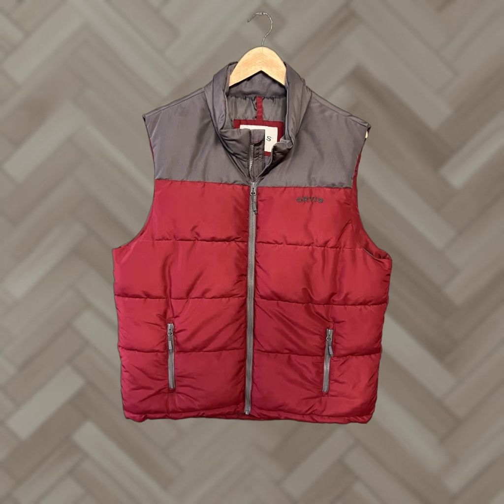 Orvis Orvis Vest Mens Red Sleeveless Full Zip Quilted Size L Size US L / EU 52-54 / 3 - 1 Thumbnail