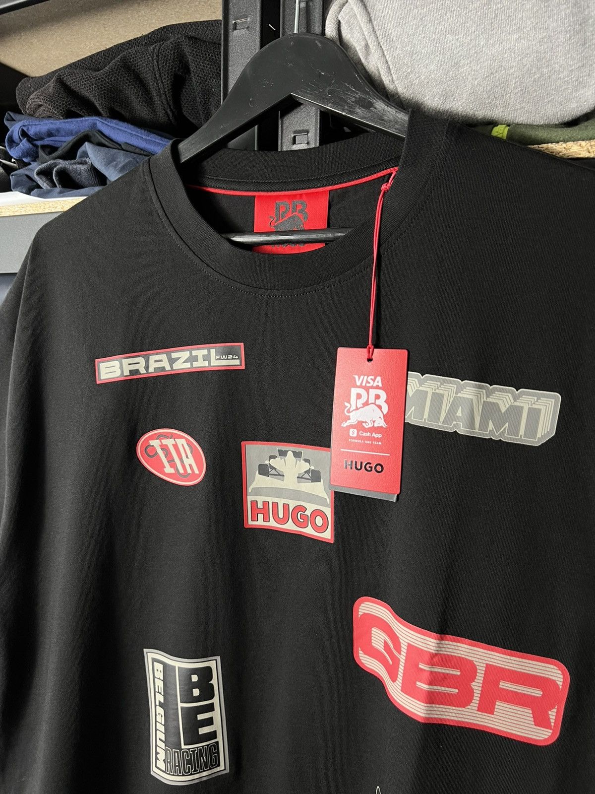Hugo HUGO x Red Bull Racing Graphic Logo T-Shirt Black Size L NWT Size US L / EU 52-54 / 3 - 9 Thumbnail