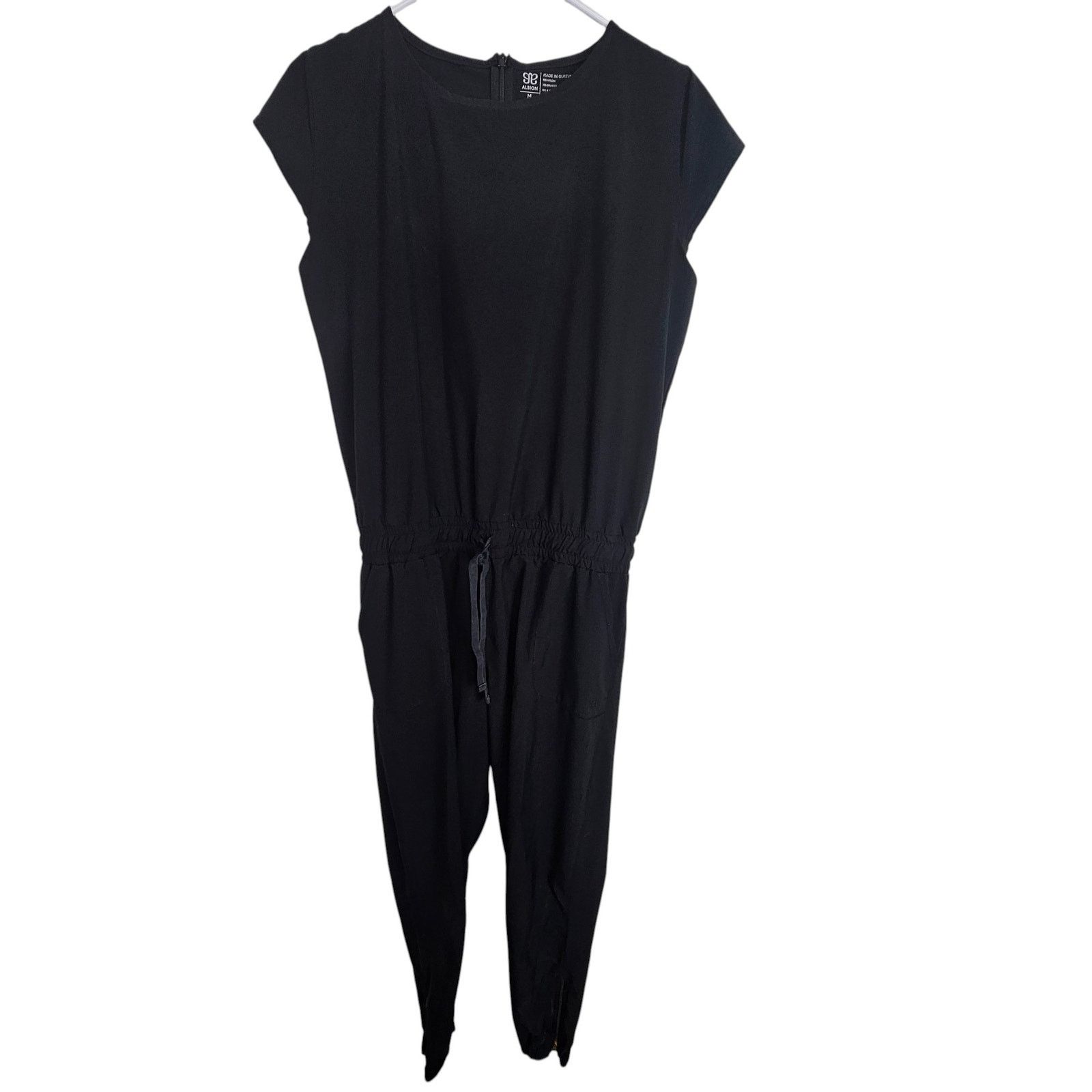 ALBA Albion Womens Jumpsuit Sz M Joggers Stretch Active Travel Size 30" / US 8 / IT 44 - 2 Thumbnail