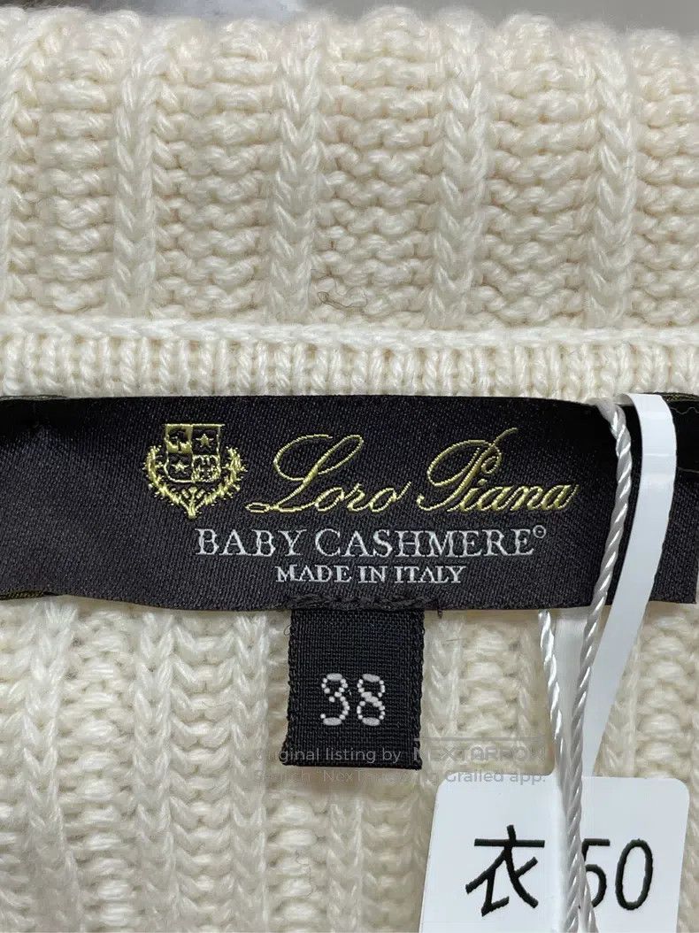 Loro Piana Loro Piana Knit Sweater Jacket White Size XS / US 0-2 / IT 36-38 - 2 Thumbnail