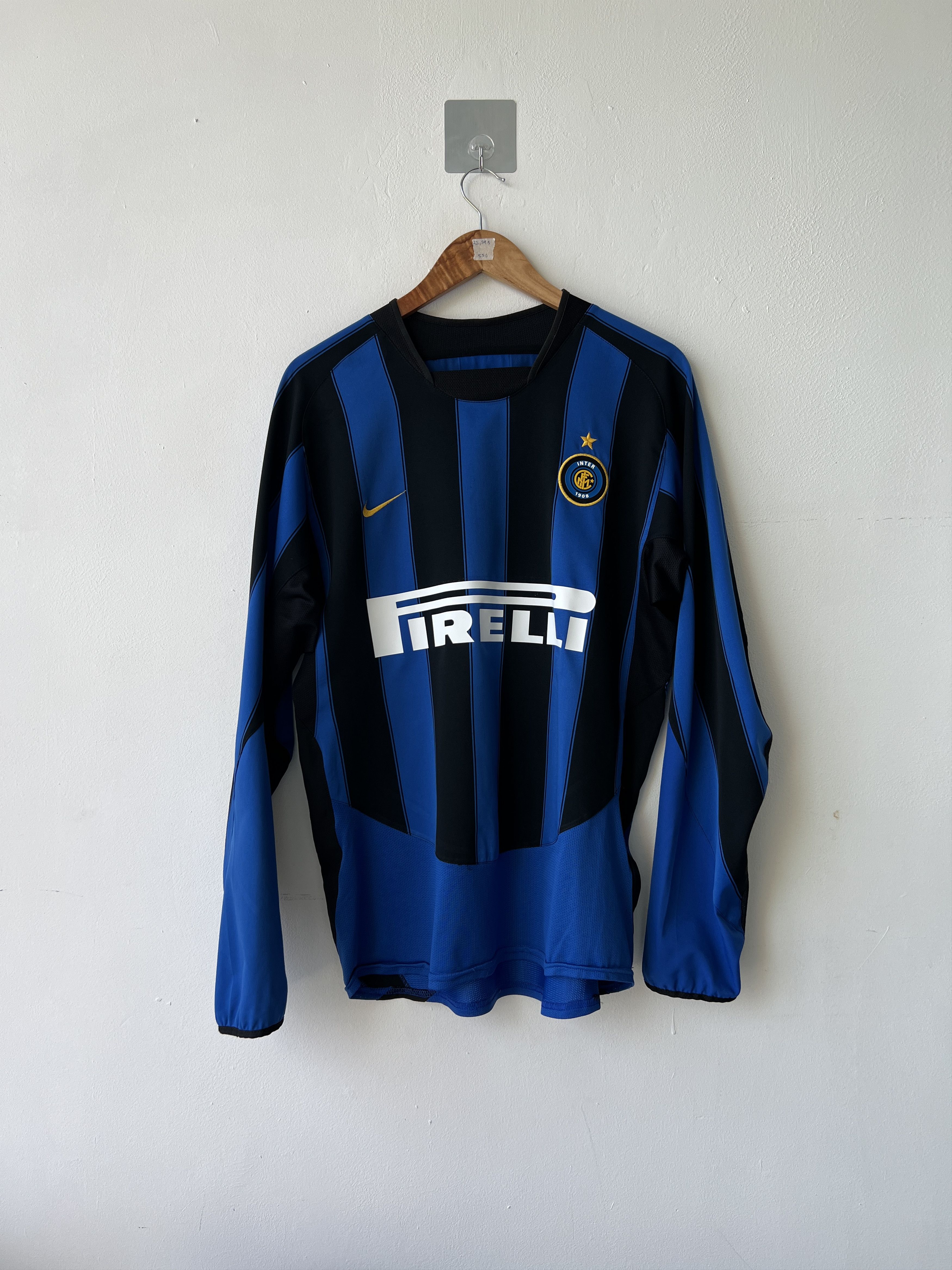 Nike (M) Inter Milan 2003-04 Home Long Sleeve Kit Recoba #20 Size US M / EU 48-50 / 2 - 2 Thumbnail