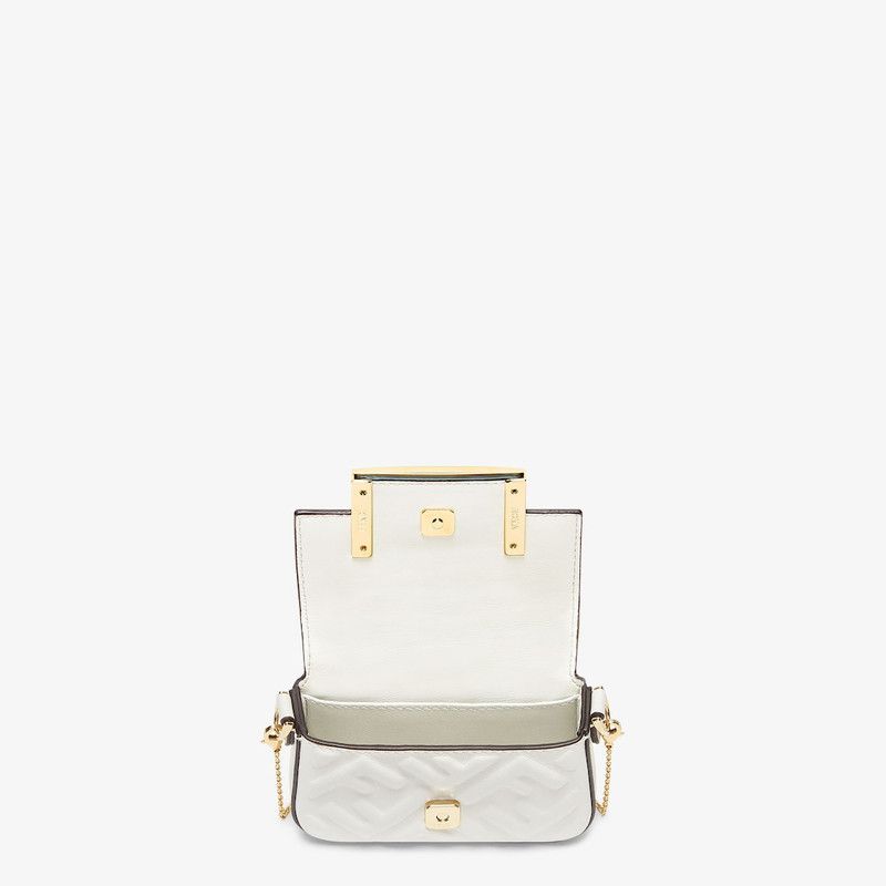 Fendi o1s1wg110426 Size:OS/Nano Baguette Charm in White Size ONE SIZE - 4 Thumbnail