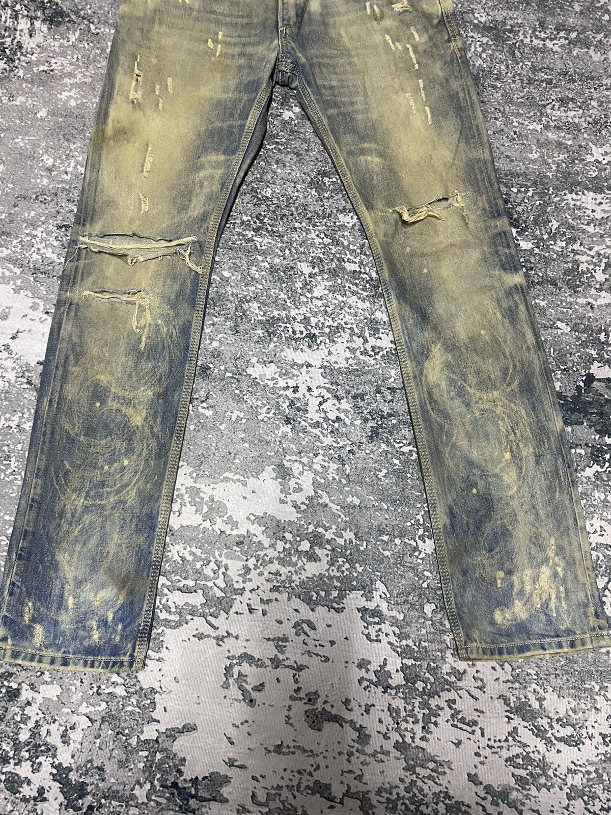 Diesel Vintage Diesel Industry Distressed Denim Jeans Made in Italy Size US 32 / EU 48 - 4 Thumbnail