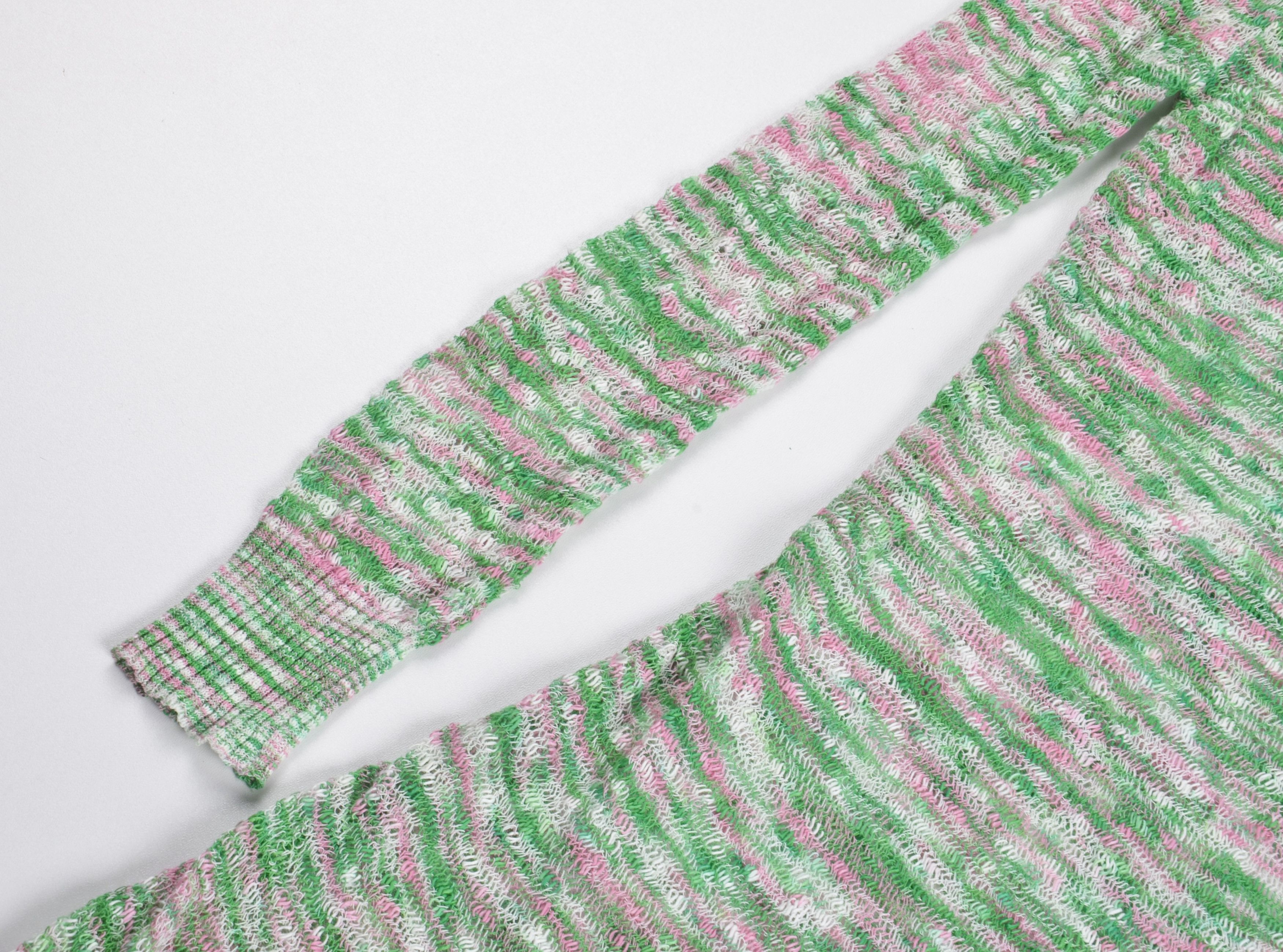 Missoni Vintage Missoni Crochet Knit Long Sleeve Mini Dress Size M / US 6-8 / IT 42-44 - 6 Thumbnail