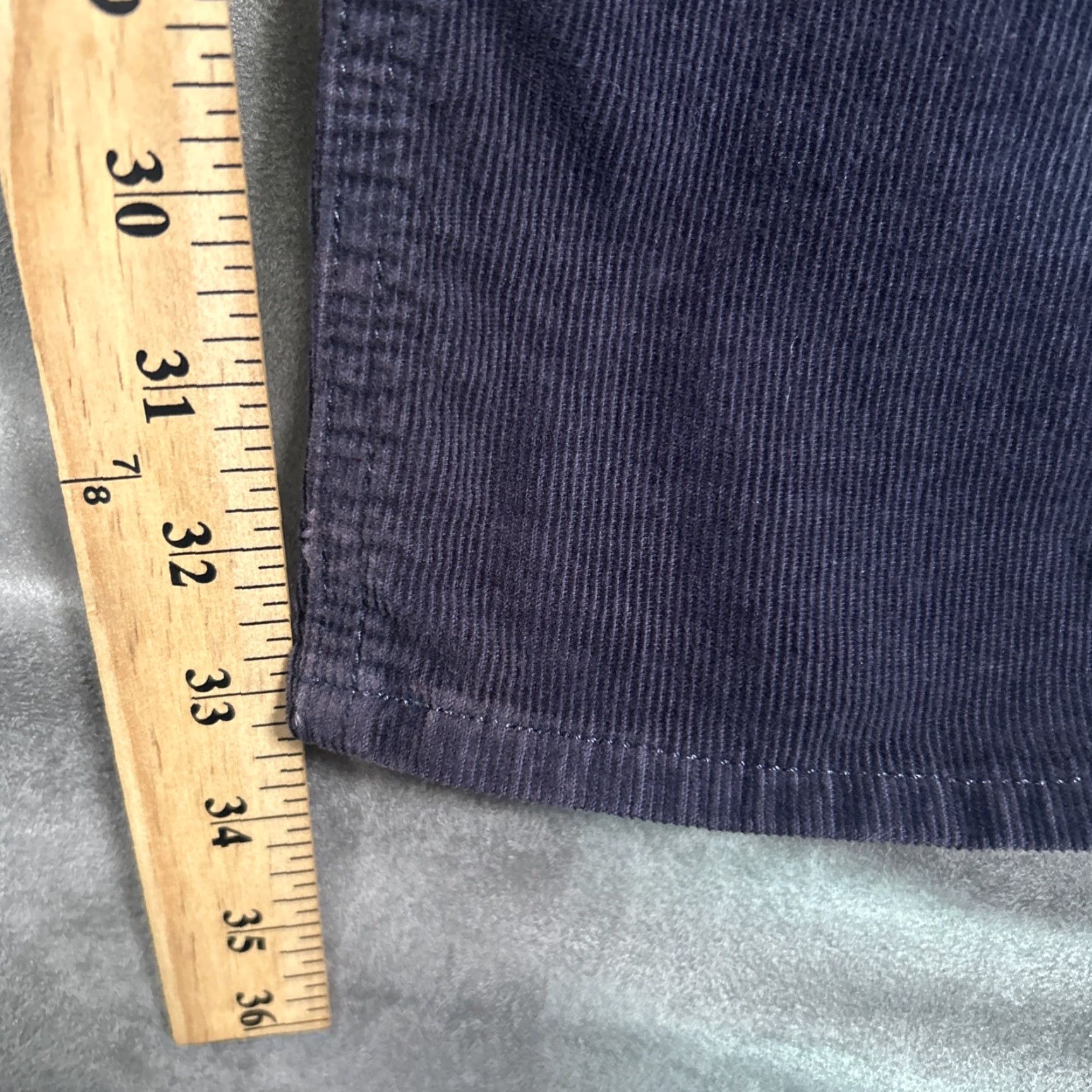 Rag & Bone Rag & Bone Slim Fit Corduroy Pants Dark Navy Blue Cotton Blend 36 Men Straight Leg Flat Front Zip Inseam 33 Vintage No Size US 36 / EU 52 - 4 Thumbnail