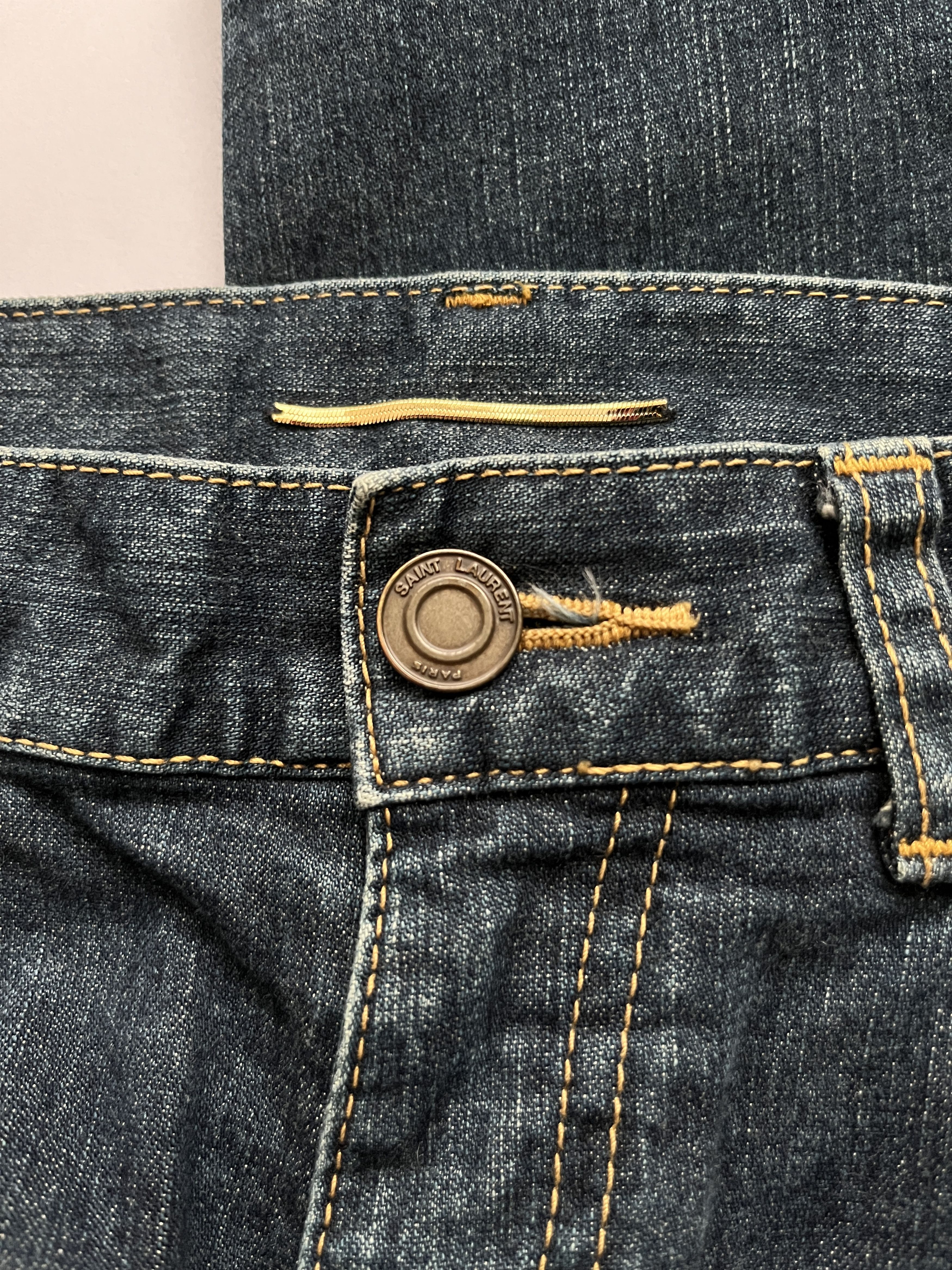 Saint Laurent Paris ⚡️QUICK SALE⚡️Saint Laurent D01 Blue Denim Jeans Size 28" / US 6 / IT 42 - 6 Thumbnail