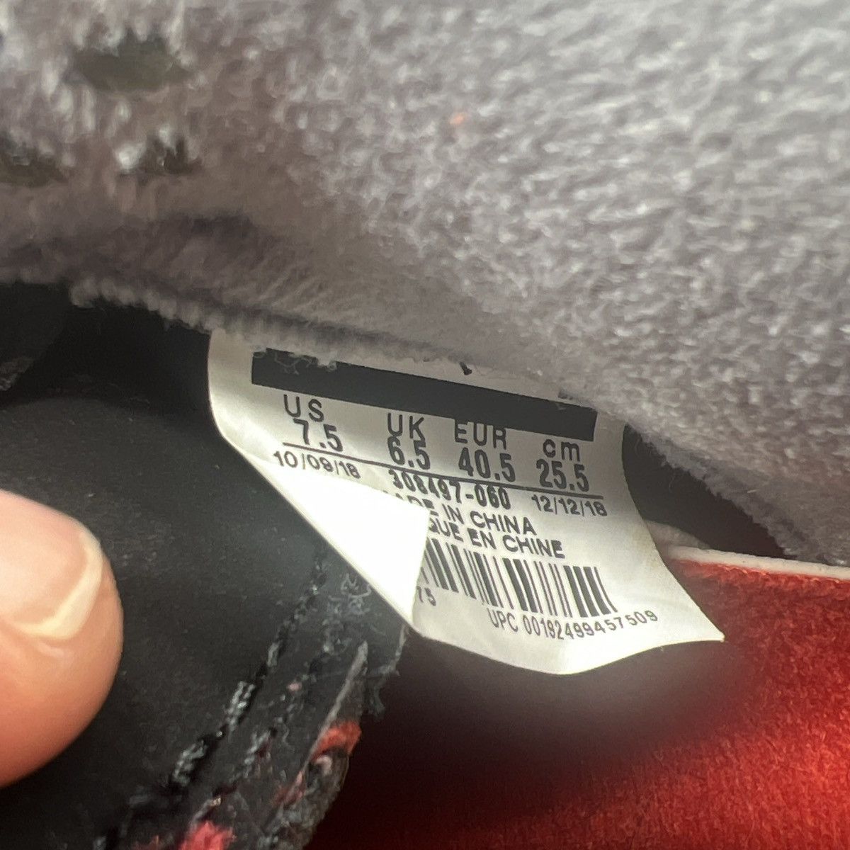 Jordan Brand Air Jordan 4 bred Size US 7.5 / EU 40-41 - 8 Thumbnail