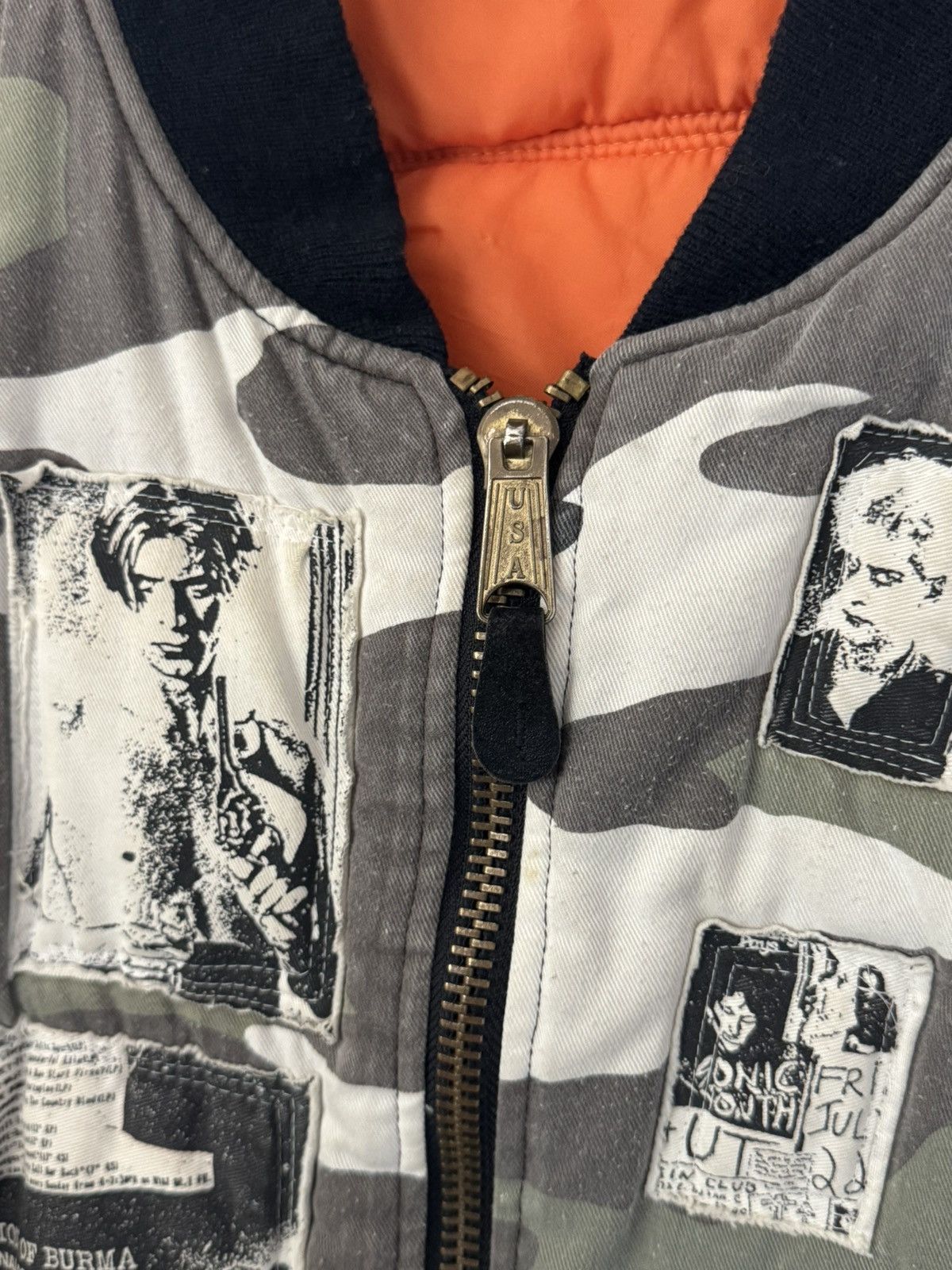 Raf Simons AW2001-2002 Raf Simons Riot Riot Riot Camo Patchwork Bomber Size US XXL / EU 58 / 5 - 8 Thumbnail
