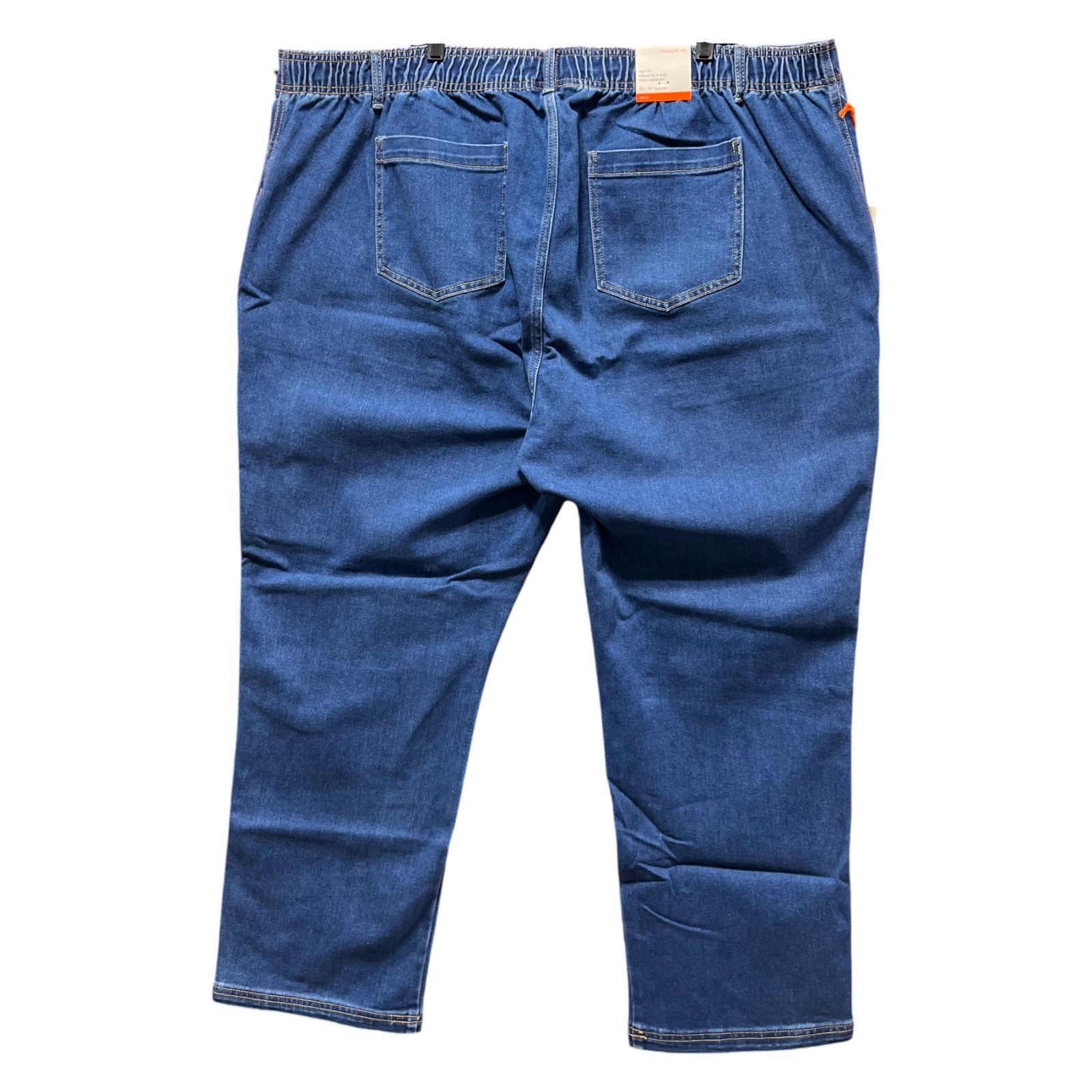 Other KnoxRose-Women's High-Rise Jeans Elastic Waistband Relaxed A Size 34" / US 12 / IT 48 - 2 Thumbnail