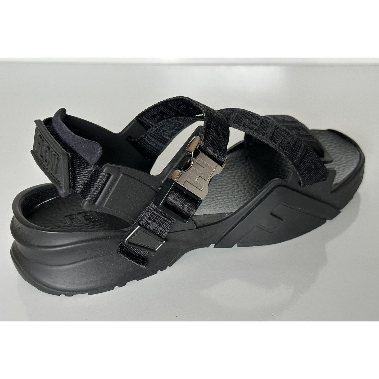 Fendi Fendi Men's FF Strapped Black Sandals 12 US/ 11 UK 7X1503 Size US 11 / EU 44 - 6 Thumbnail