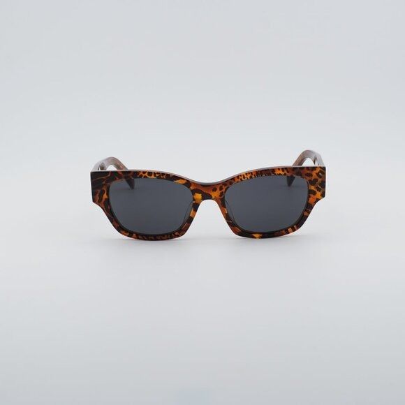 Celine Celine CL40197U 99A Sunglasses Brown Animal Havana Square Size ONE SIZE - 2 Thumbnail