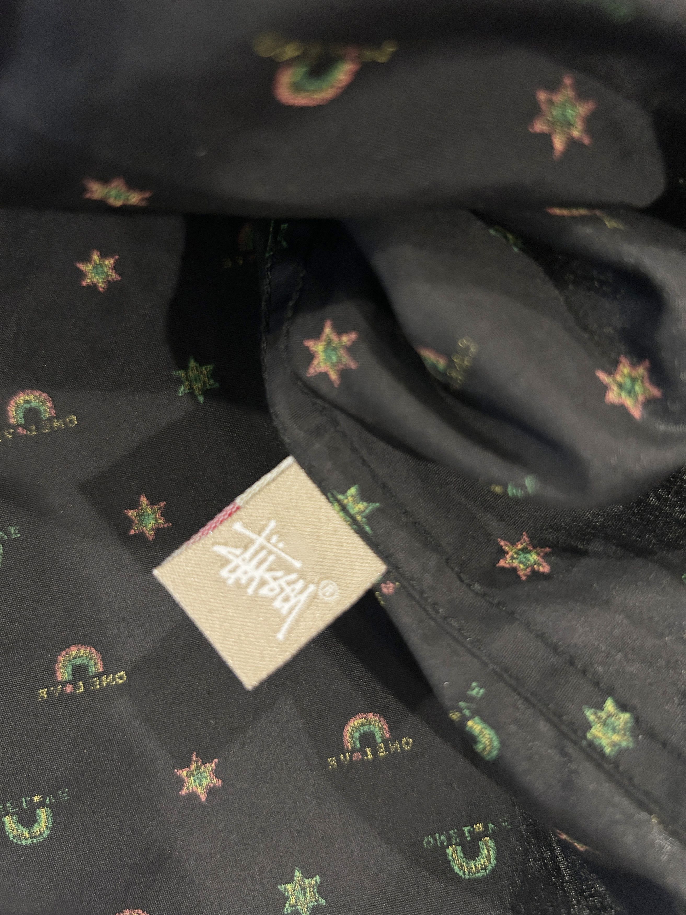 Stussy Rainbow Black Allover Shirt Size US L / EU 52-54 / 3 - 6 Thumbnail