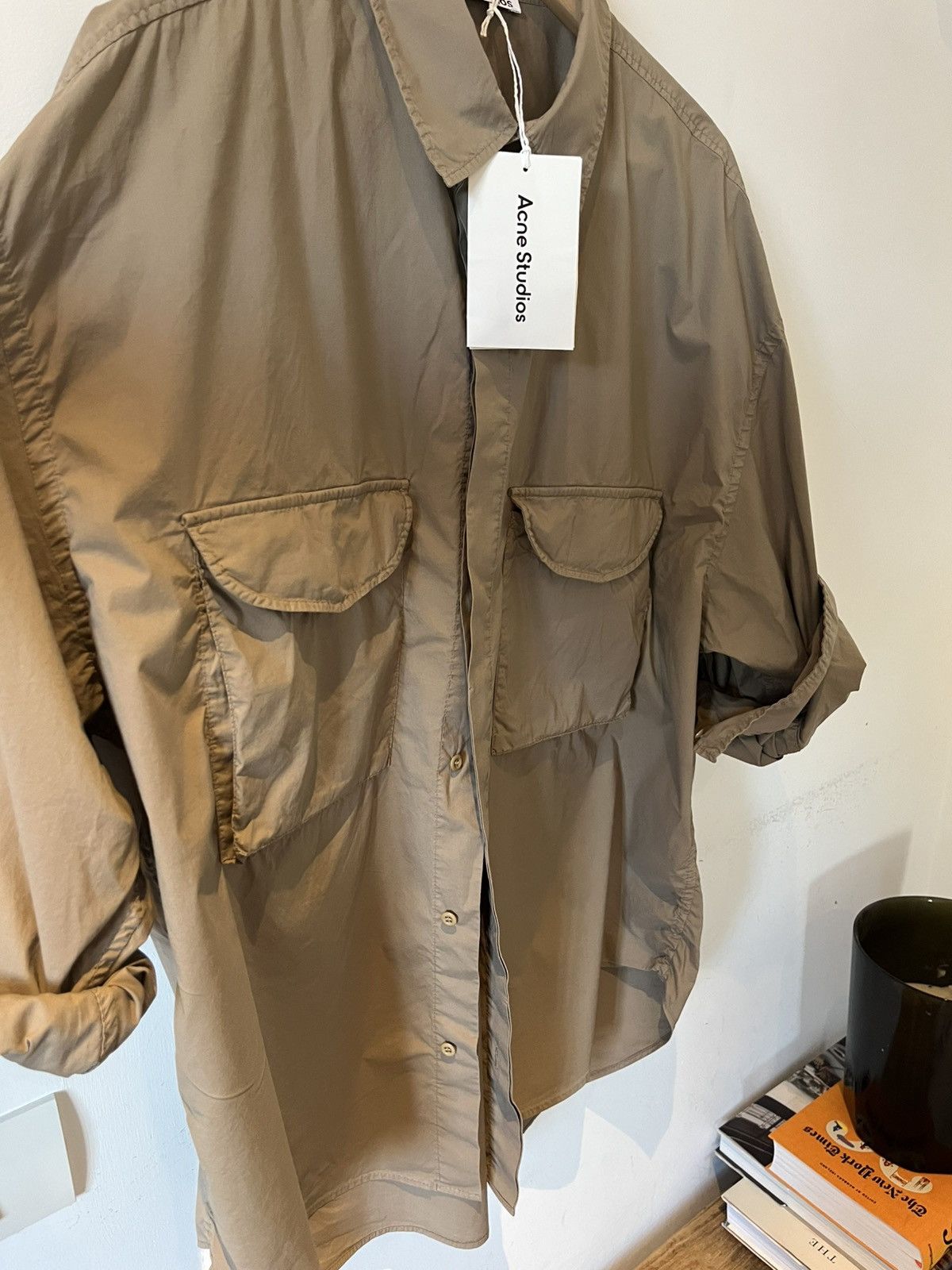 Acne Studios ACNE STUDIOS khaki safari shirt Size US M / EU 48-50 / 2 - 14 Thumbnail