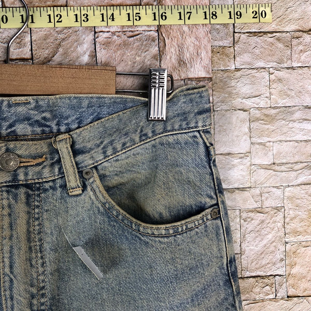 Edwin Edwin vintage faded Blue Denim Pants #A1123 Size US 30 / EU 46 - 8 Thumbnail